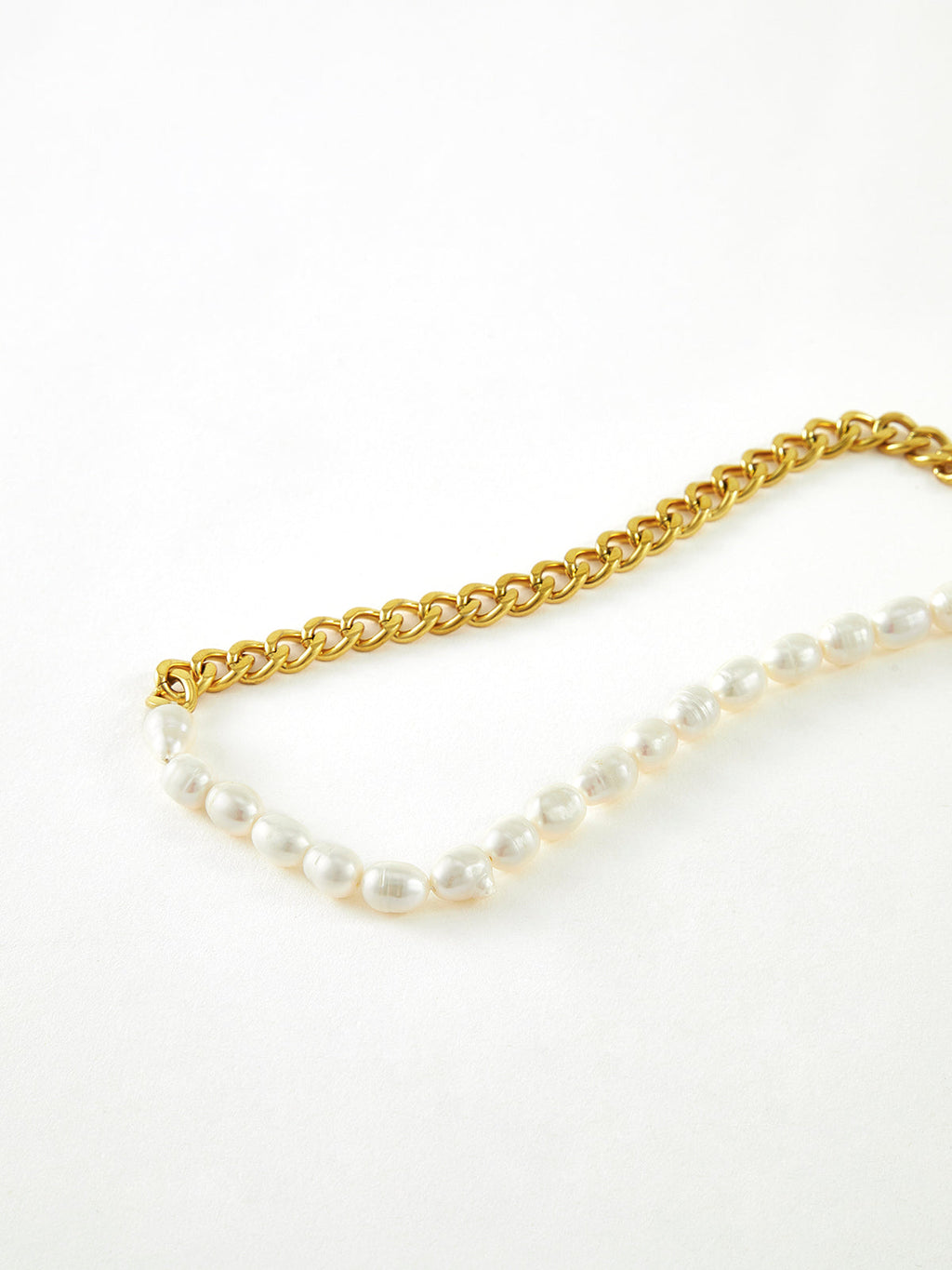 İkili İnci zincir Lariat Kolye