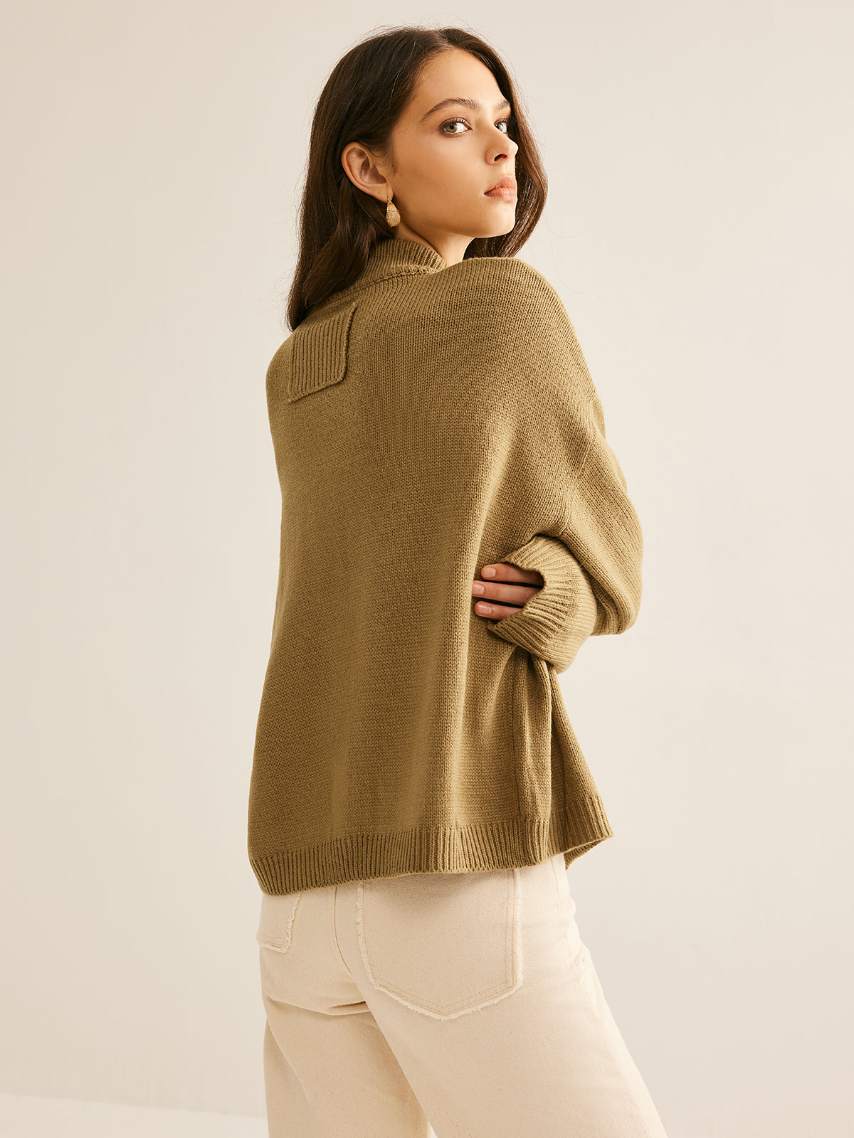 Düğme Aşağı Cepli Hırka