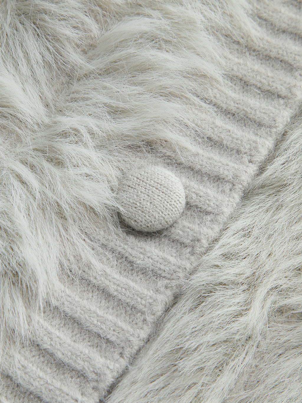 PU Yaka Yüksek Streç Fuzzy Hırka