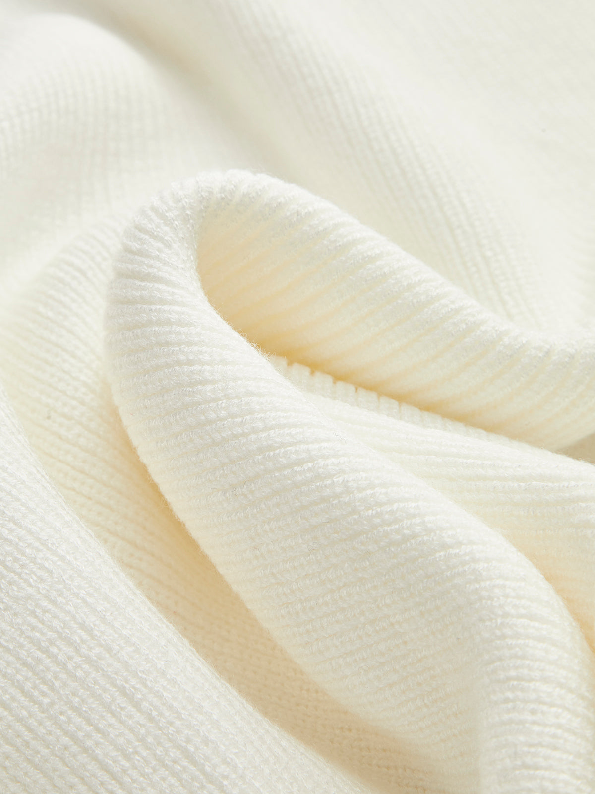 Çapraz Sırtlı Omuz Açık Triko Kazak