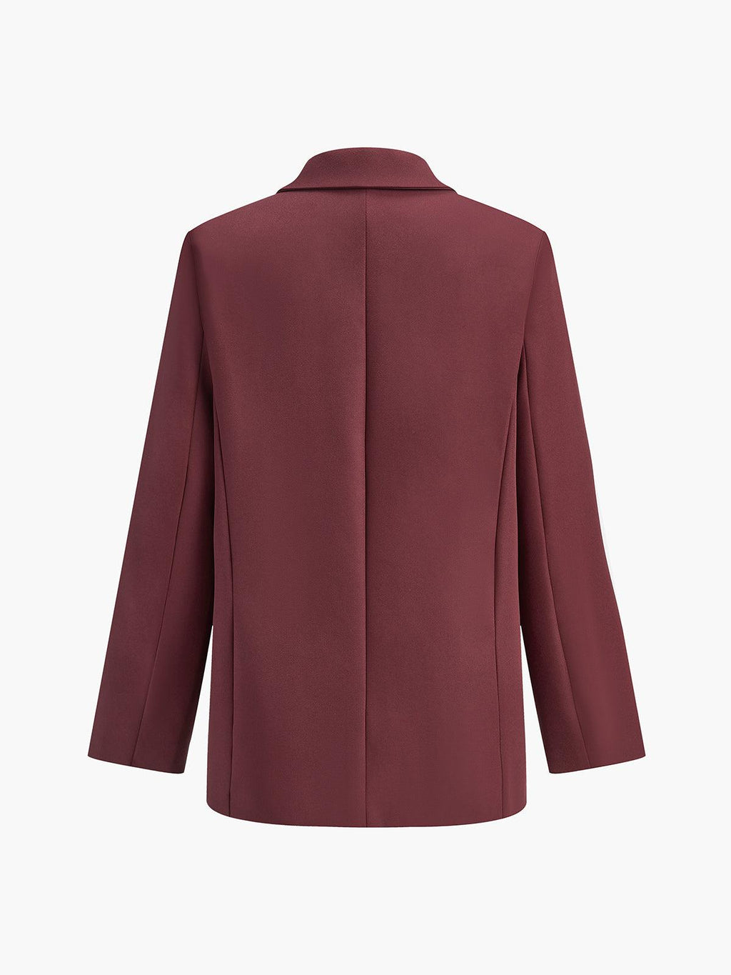 Çift Düğmeli Bordo Klasik Blazer Ceket