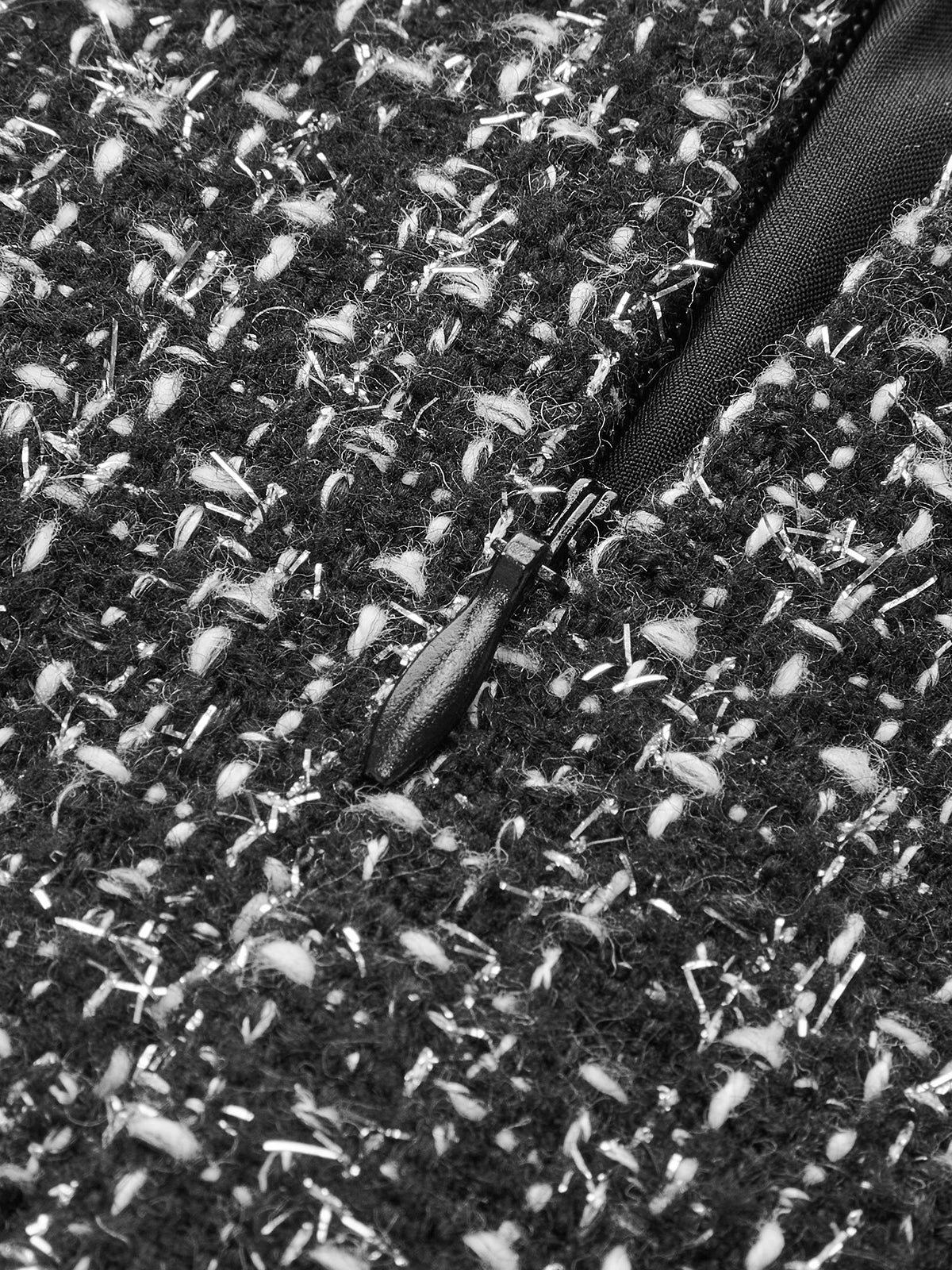 Tüvit Fermuarlı A-Line Mini Etek