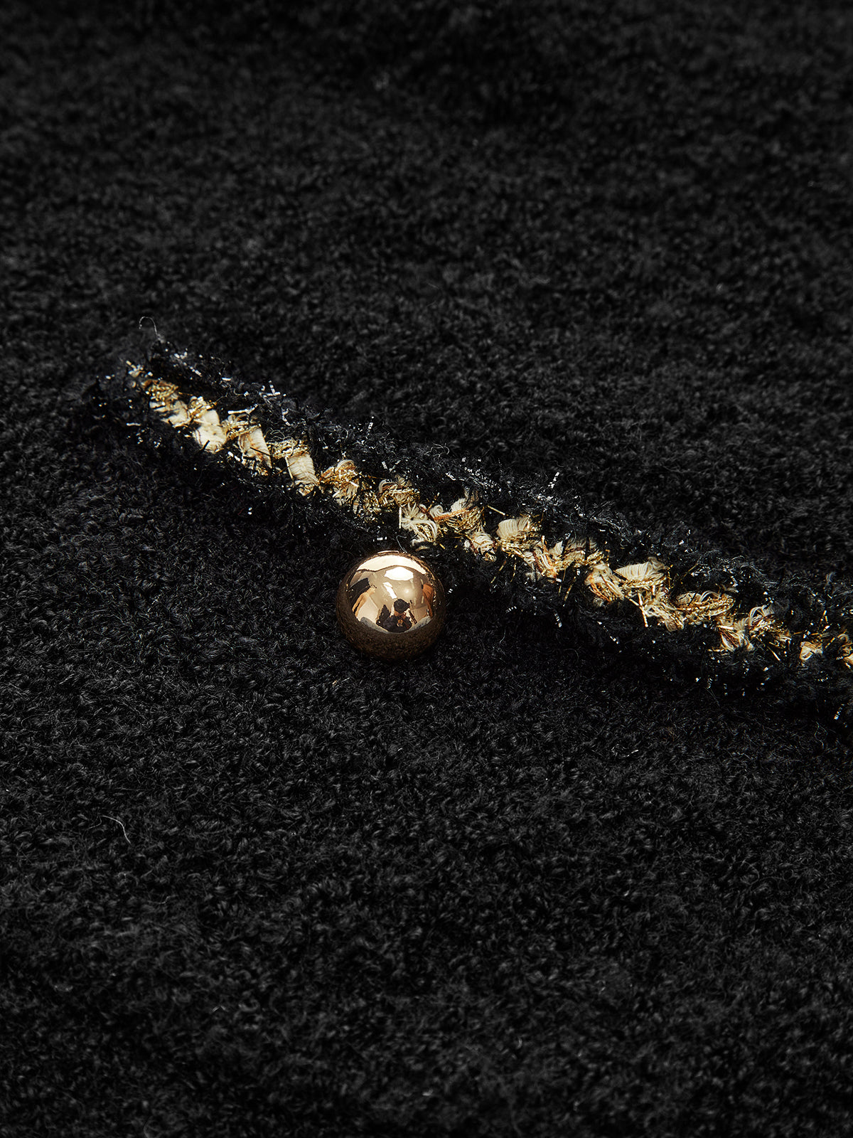 Zarif Kontrast Biye Anahtar Deliği Yaka Polo Kazak