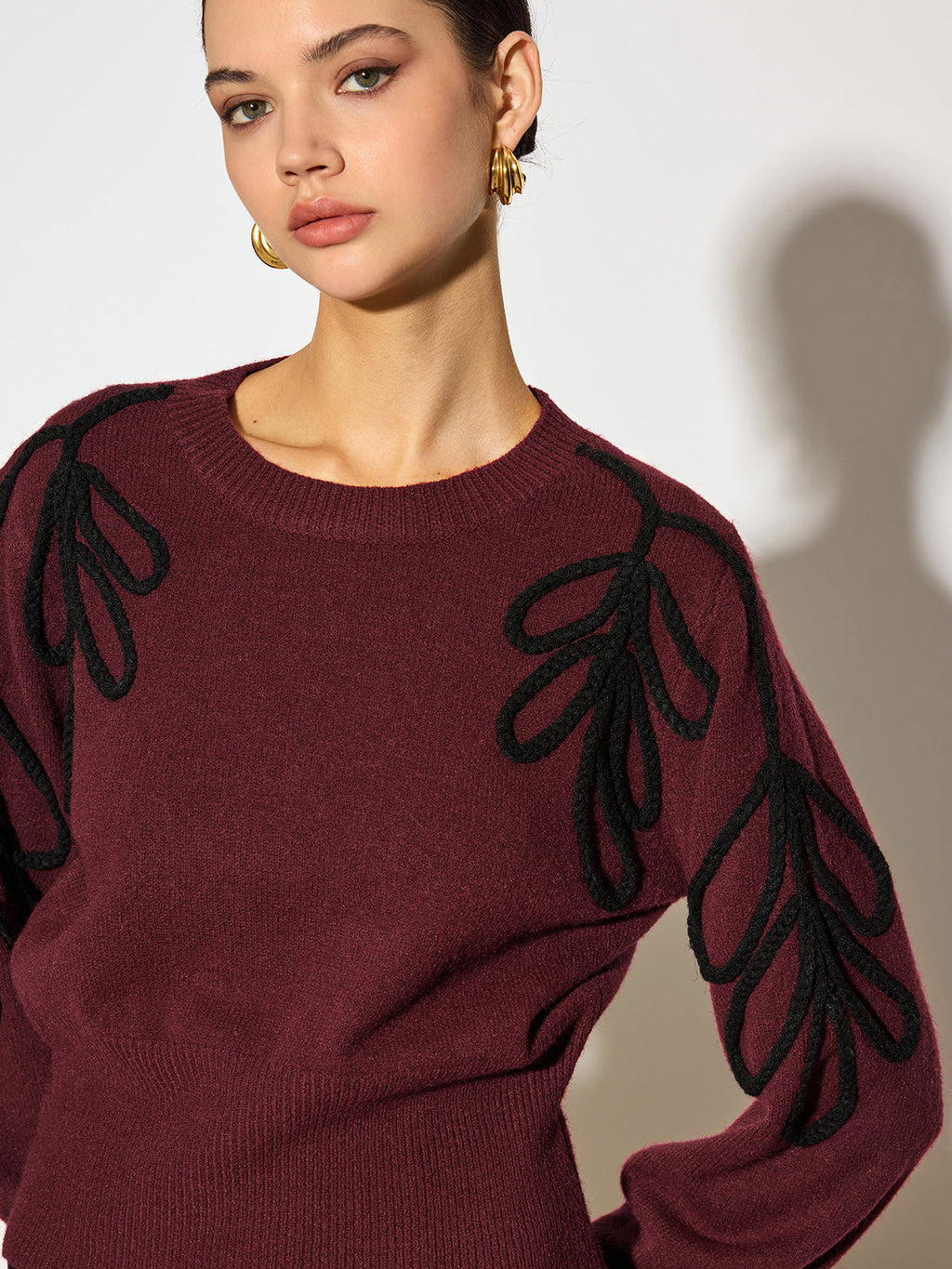 Jakarlı Kınalı Bel Örgü Üst