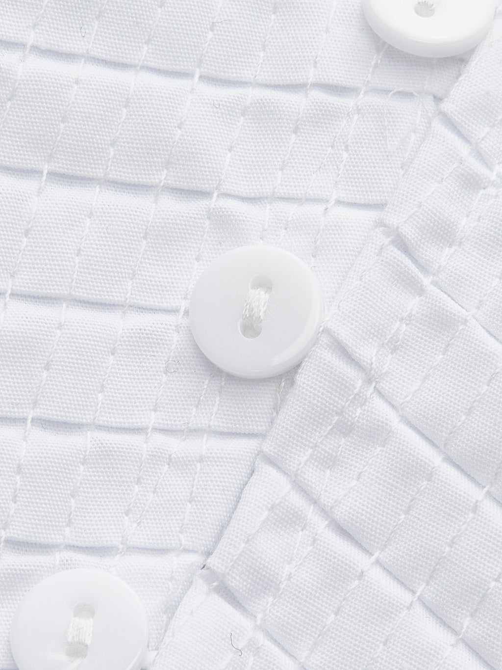 Şık Fırfırlı V Yaka Üst, Şık Düğme Detaylarıyla