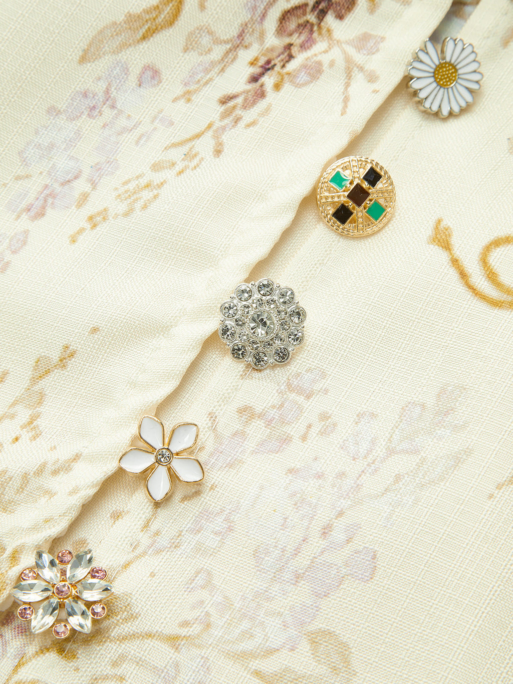 Şık Çiçek Desenli Puf Kollu Elbise