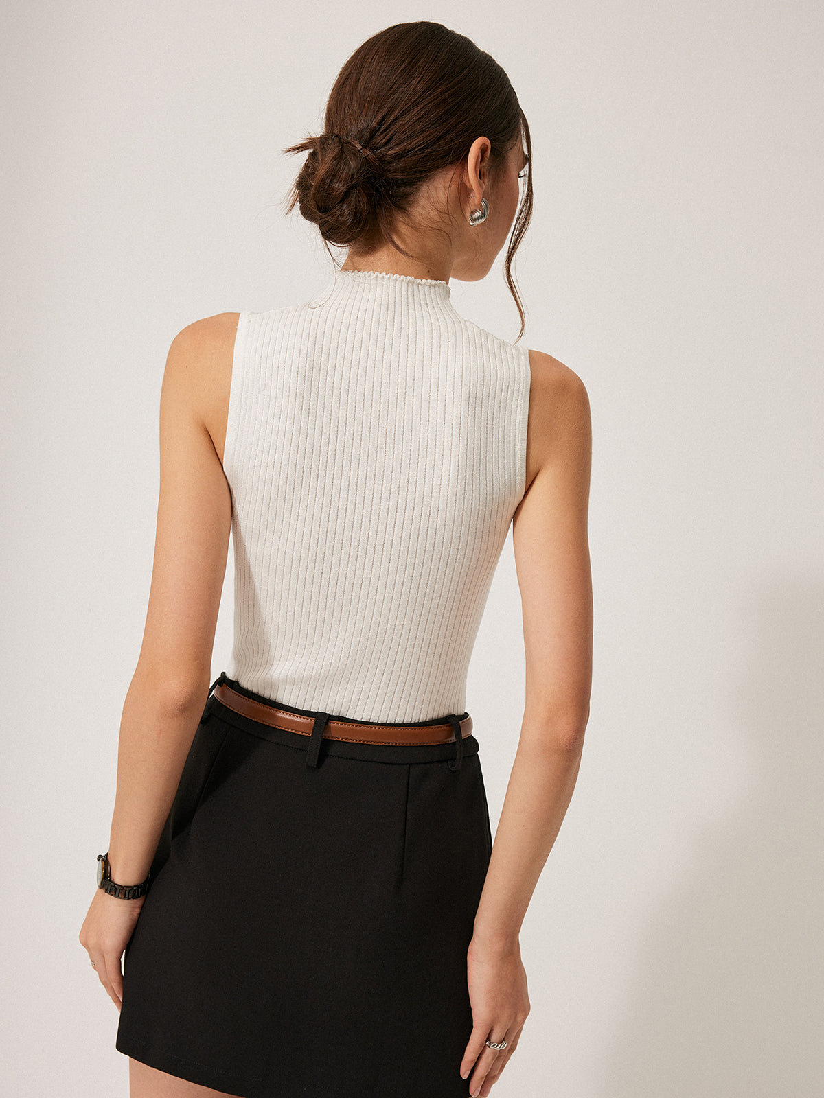 3D Kroşe Çiçek Detaylı Nervürlü Üst