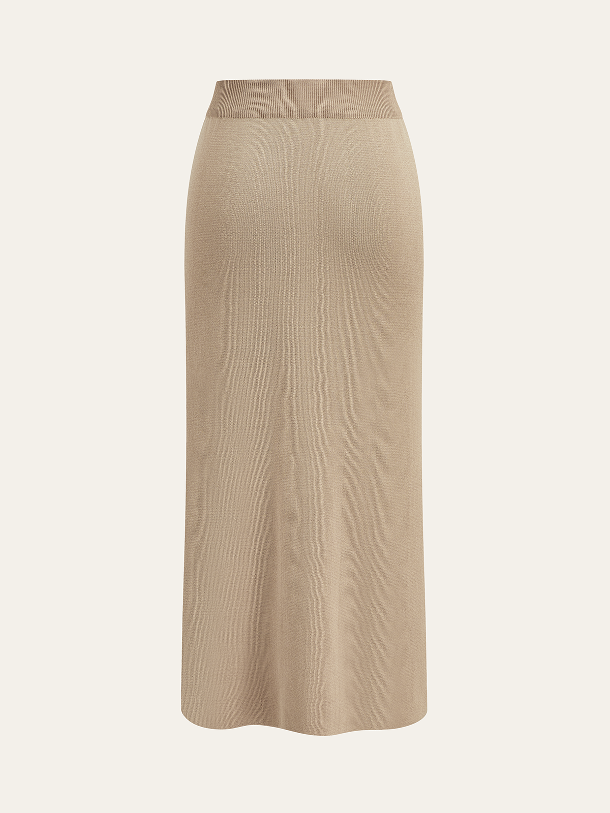 Metalik Düğme Detaylı Hırka ve Midi Boy Etek Takımı