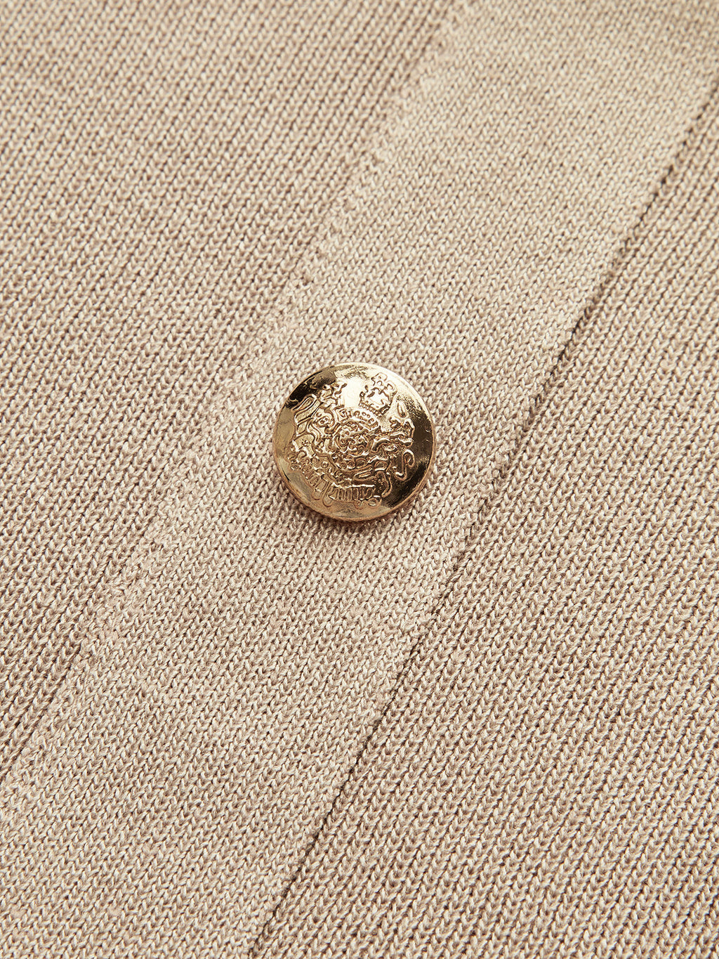 Metalik Düğme Detaylı Hırka ve Midi Boy Etek Takımı