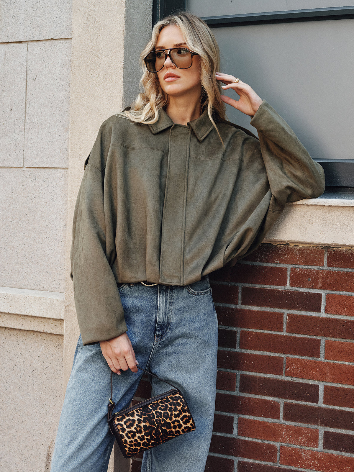 Süet Fermuarlı Ceket