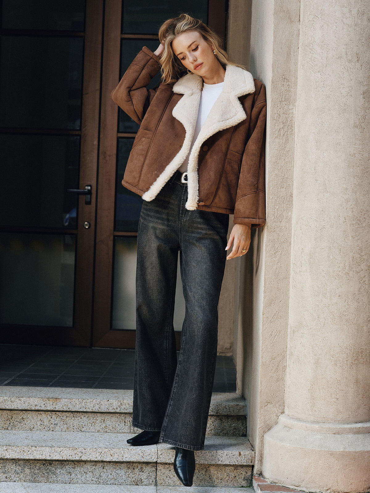 Polar İç Astarlı Lapel Kaban