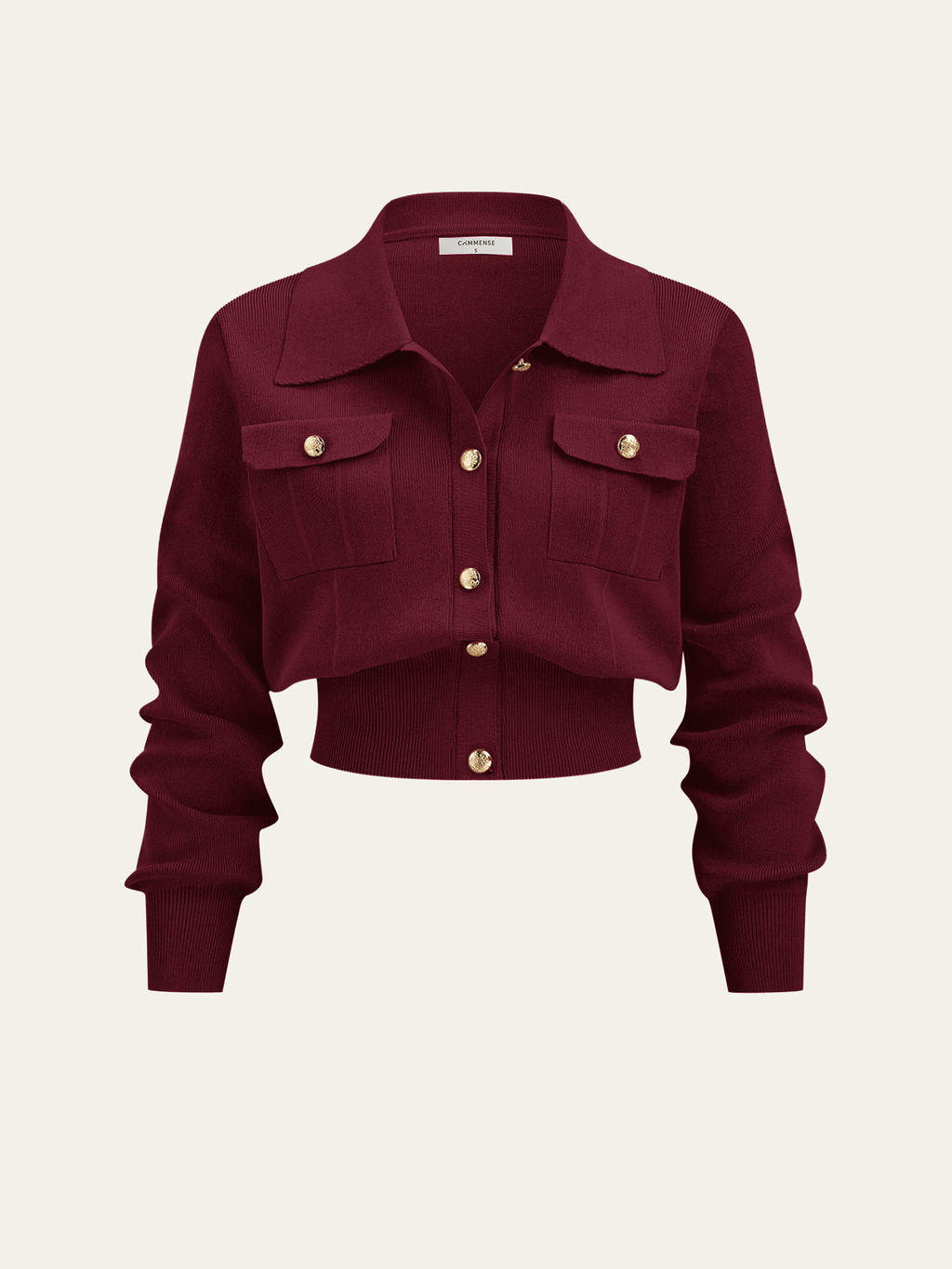 Metalik Düğme Detaylı Hırka ve Midi Boy Etek Takımı