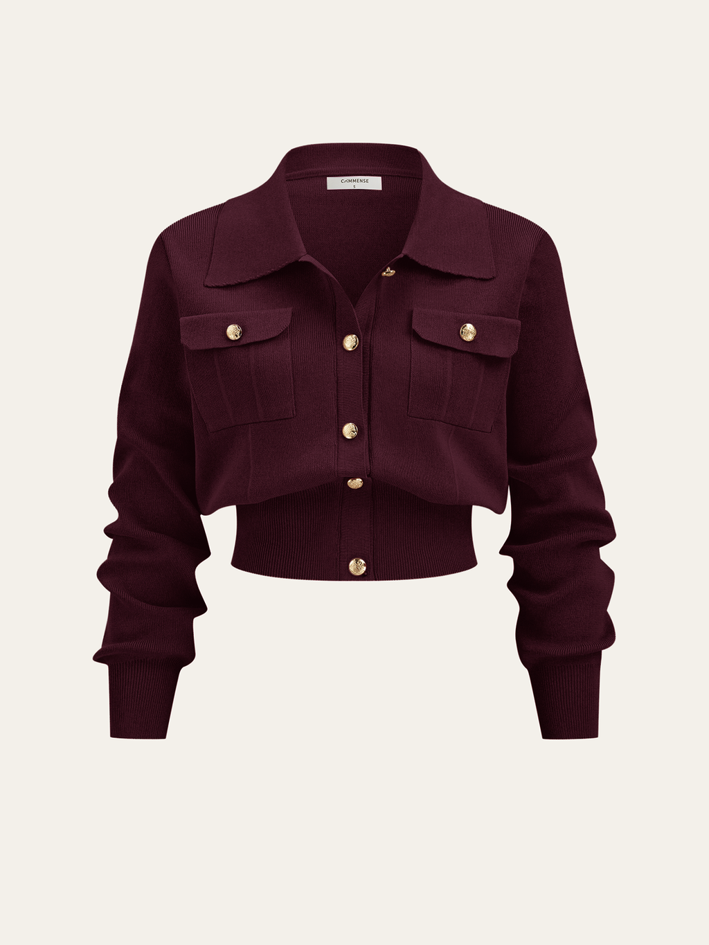 Metalik Düğme Detaylı Hırka ve Midi Boy Etek Takımı