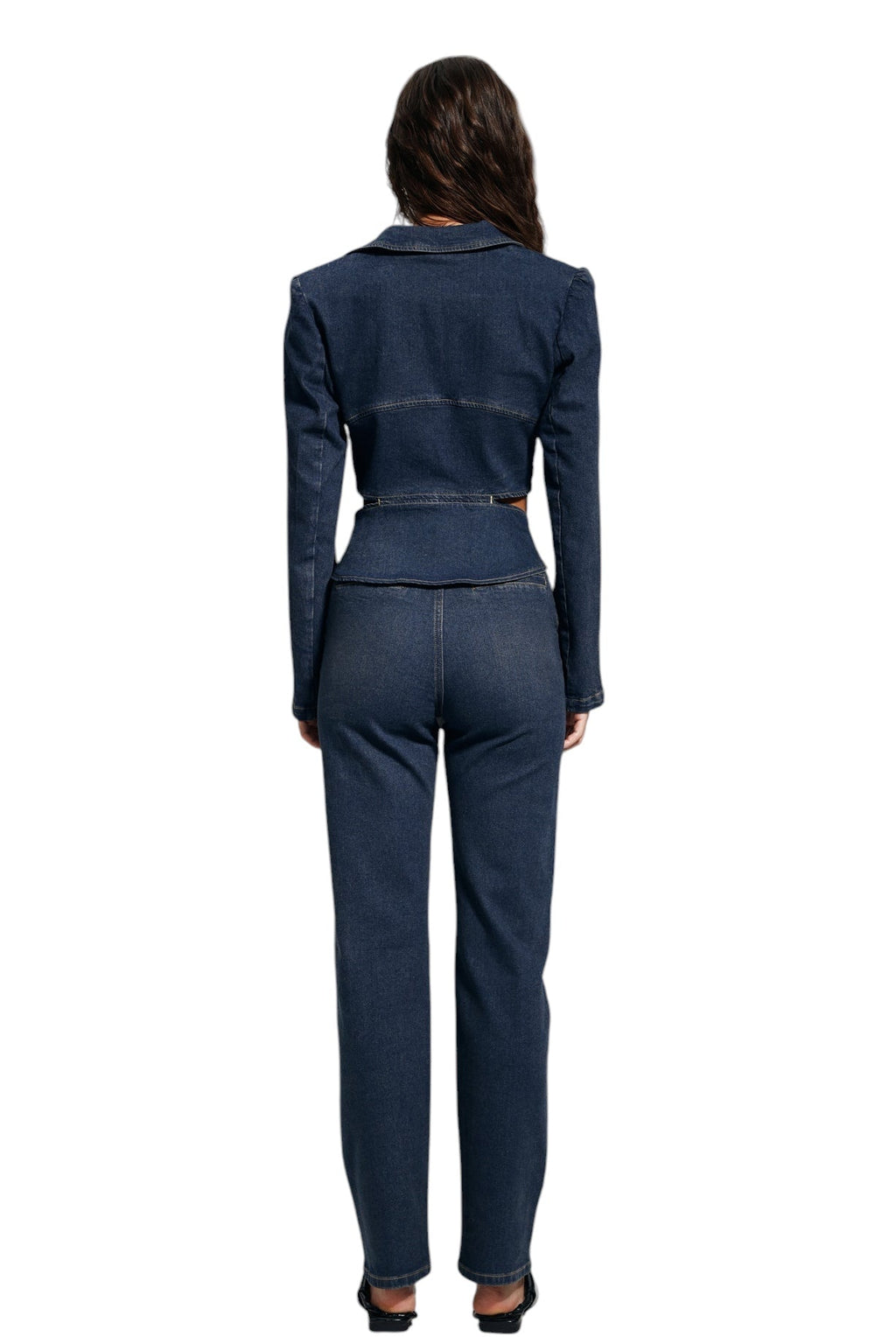 Bağcık Detaylı Zımbalı Jean