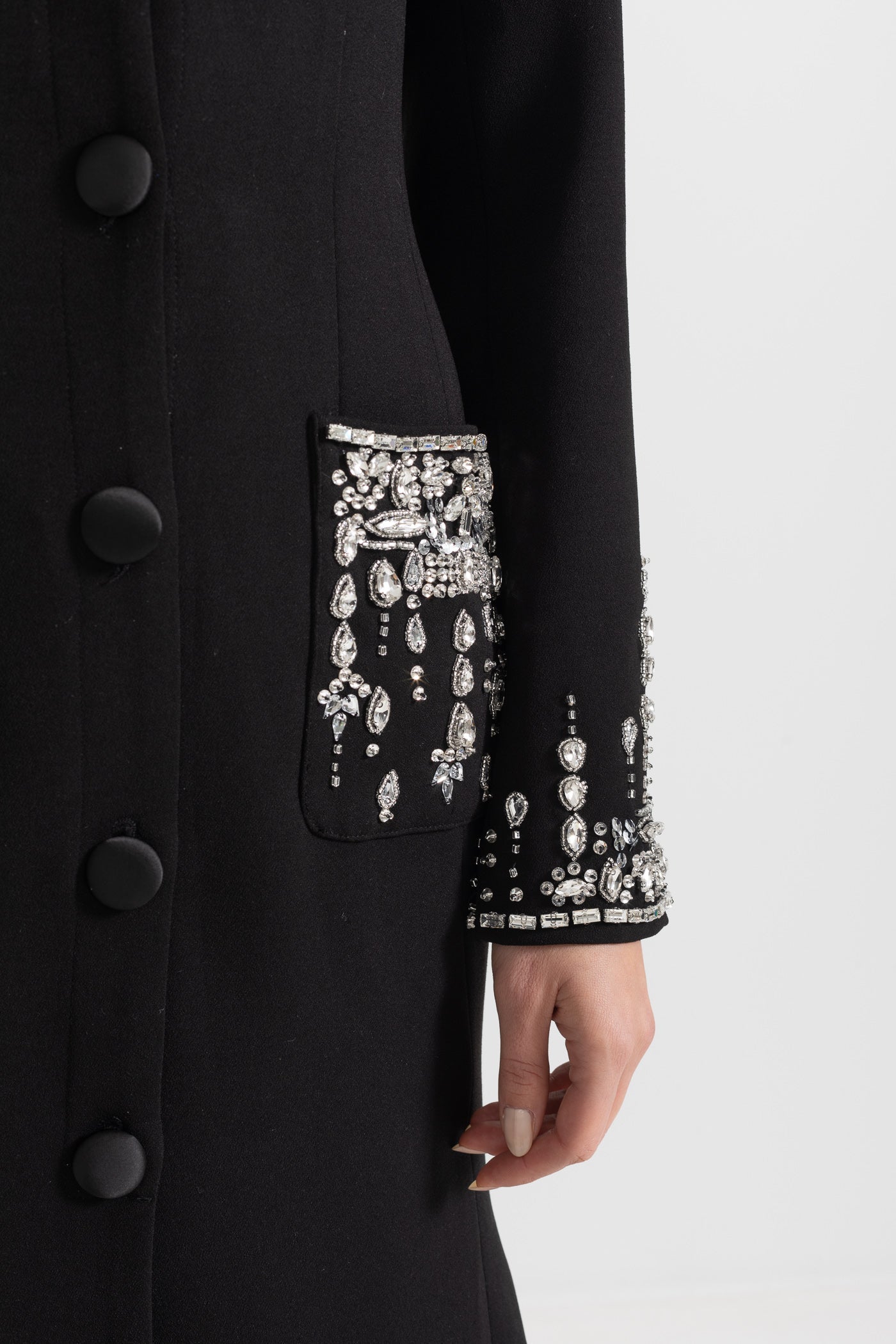 Siyah Uzun Silüet Elbise