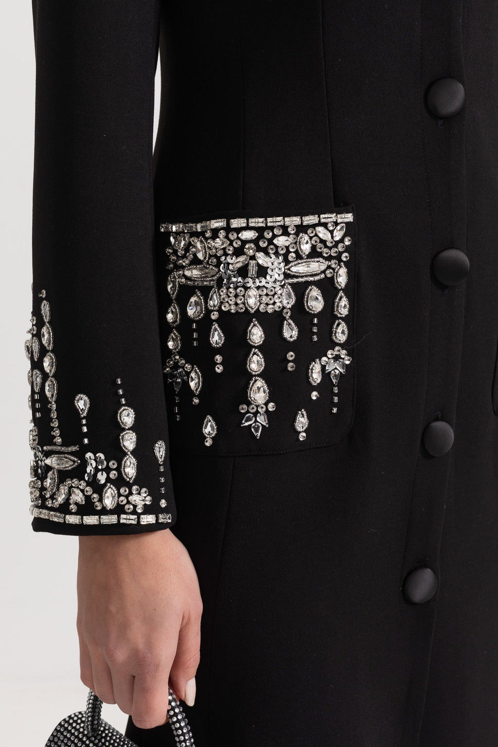 Siyah Uzun Silüet Elbise