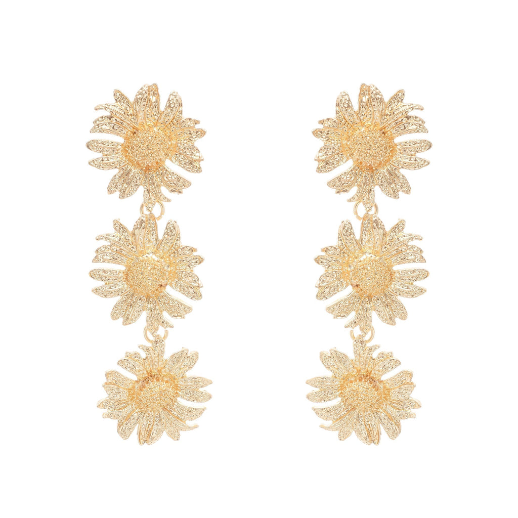 Eléonore ayçiçeği sallantılı küpe