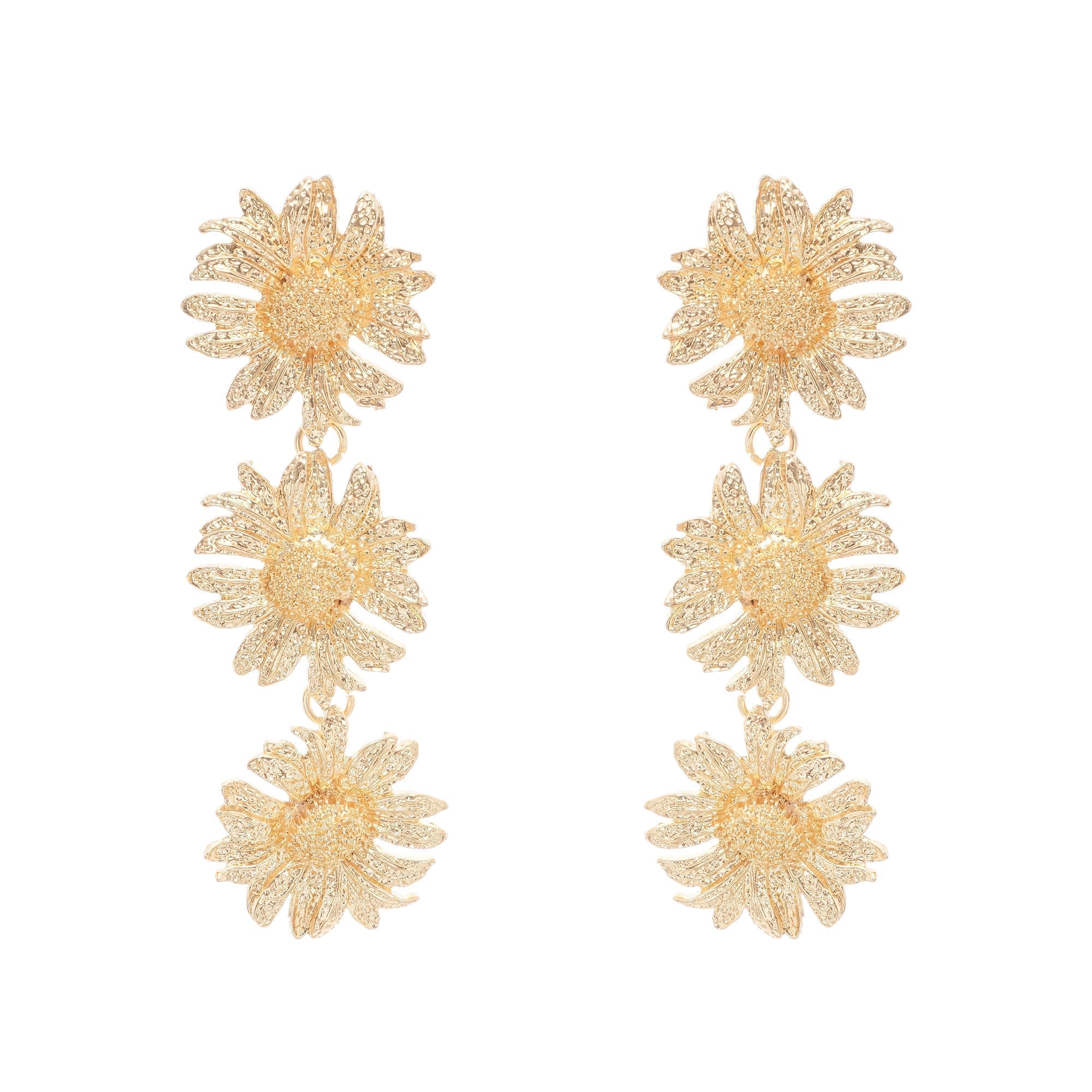 Eléonore ayçiçeği sallantılı küpe