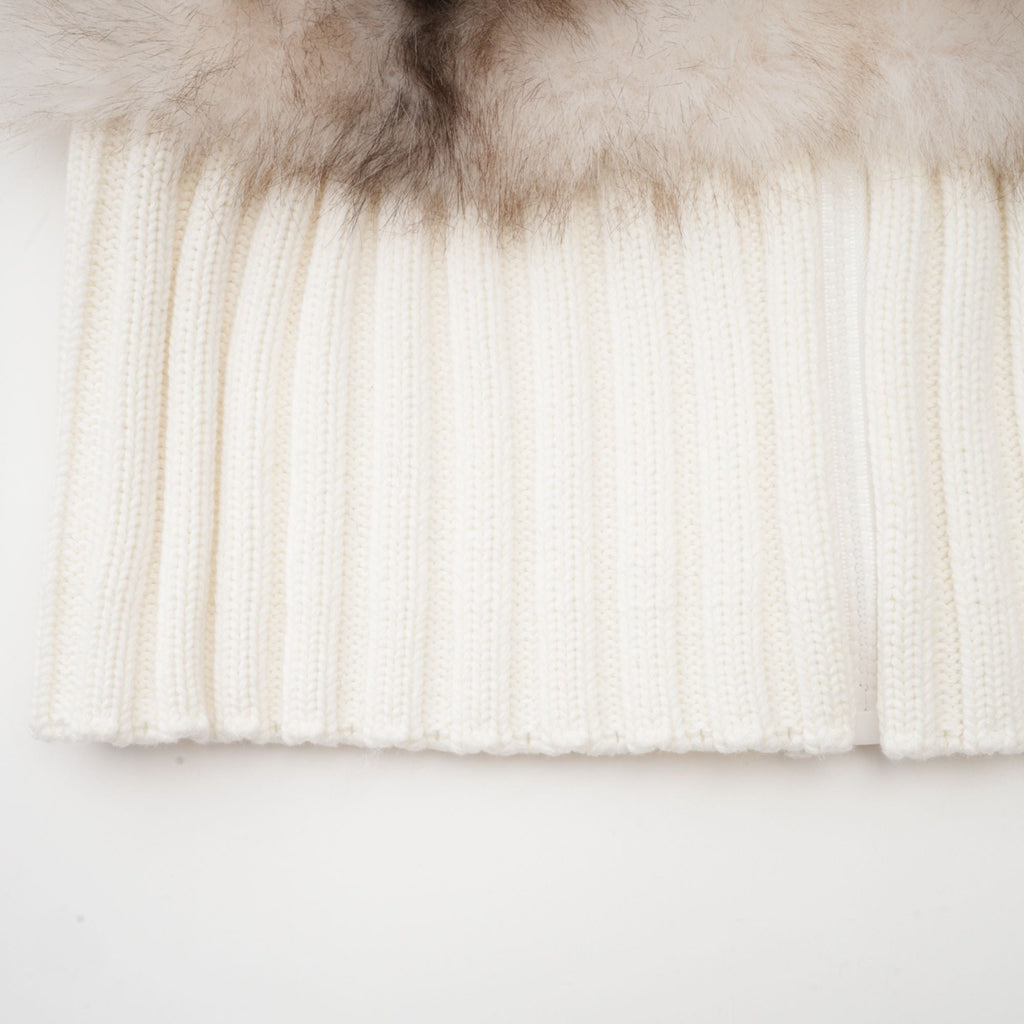 Suni Kürk & Örgü Detaylı Ceket