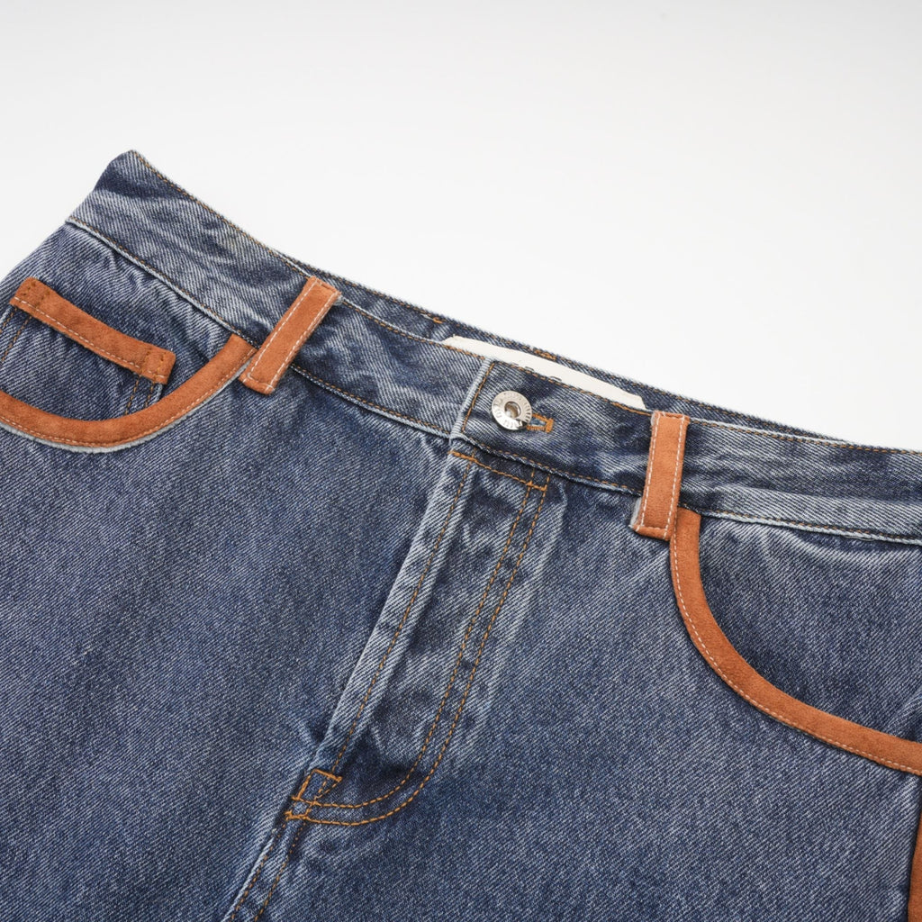 Blanche Blok Renkli Denim Etek