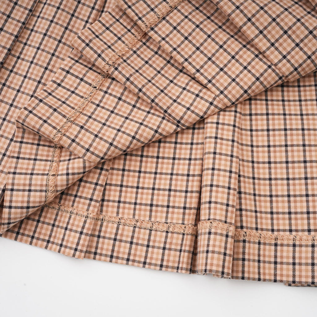 Fabienne Kareli Desenli Pilili Etek