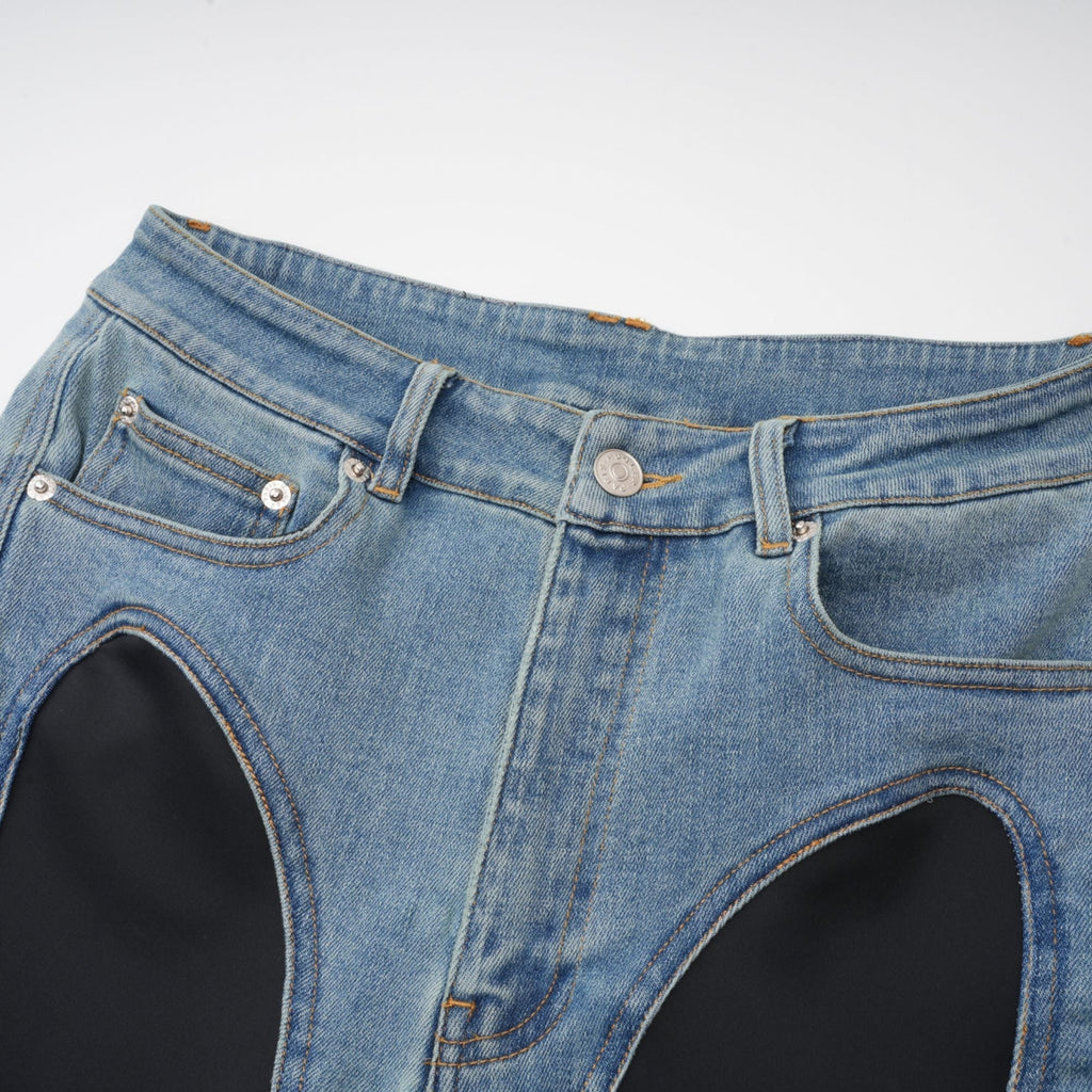 Noémie spiral dar kot pantolon