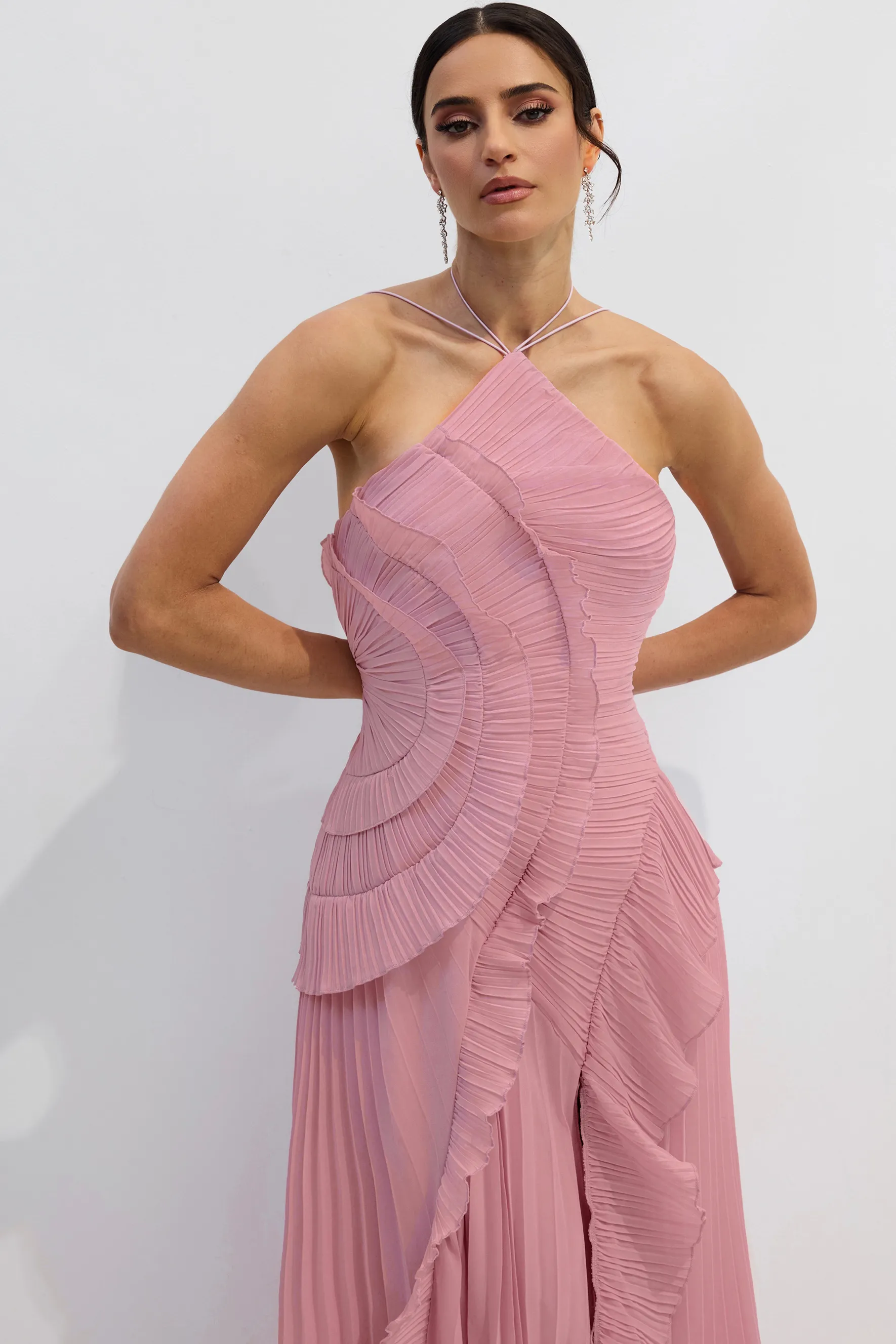 Nina Halter Yaka Midi Elbise