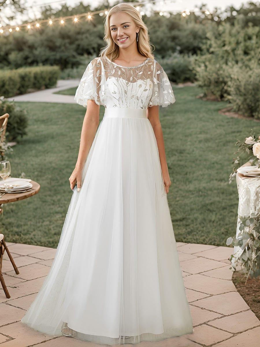 Kısa Kollu Abiye Elbise