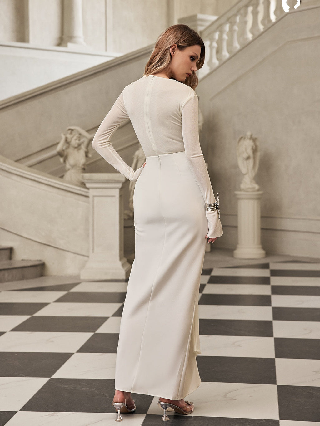 Fyrixon Uzun Kollu Büzgülü Etek Takımı