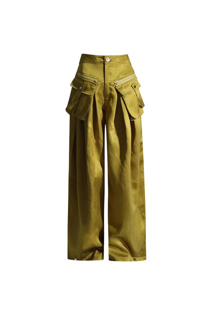 Kaitly Saten Kargo Pantolon