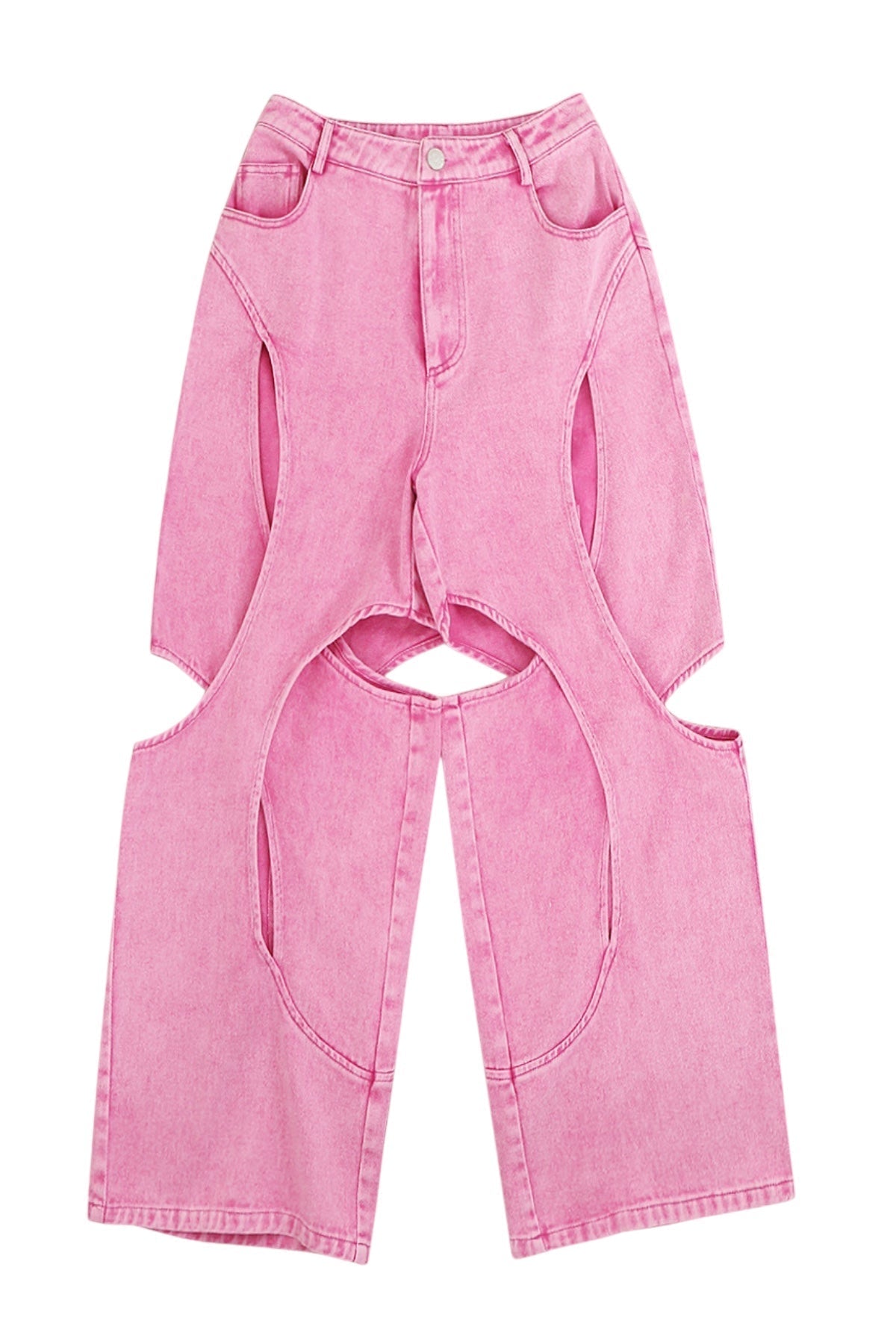 Çapraz Oyuk Detaylı Jean