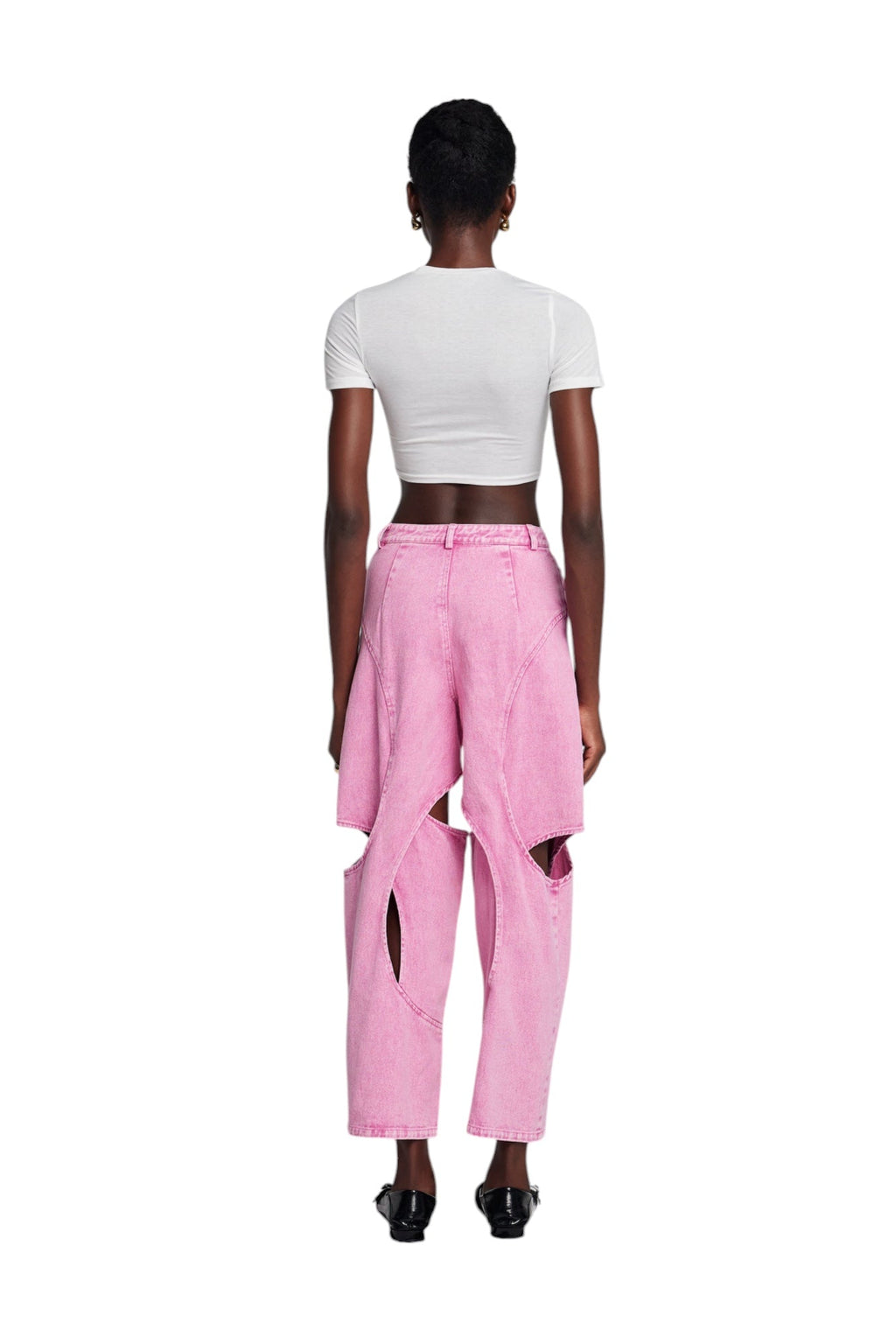 Çapraz Oyuk Detaylı Jean