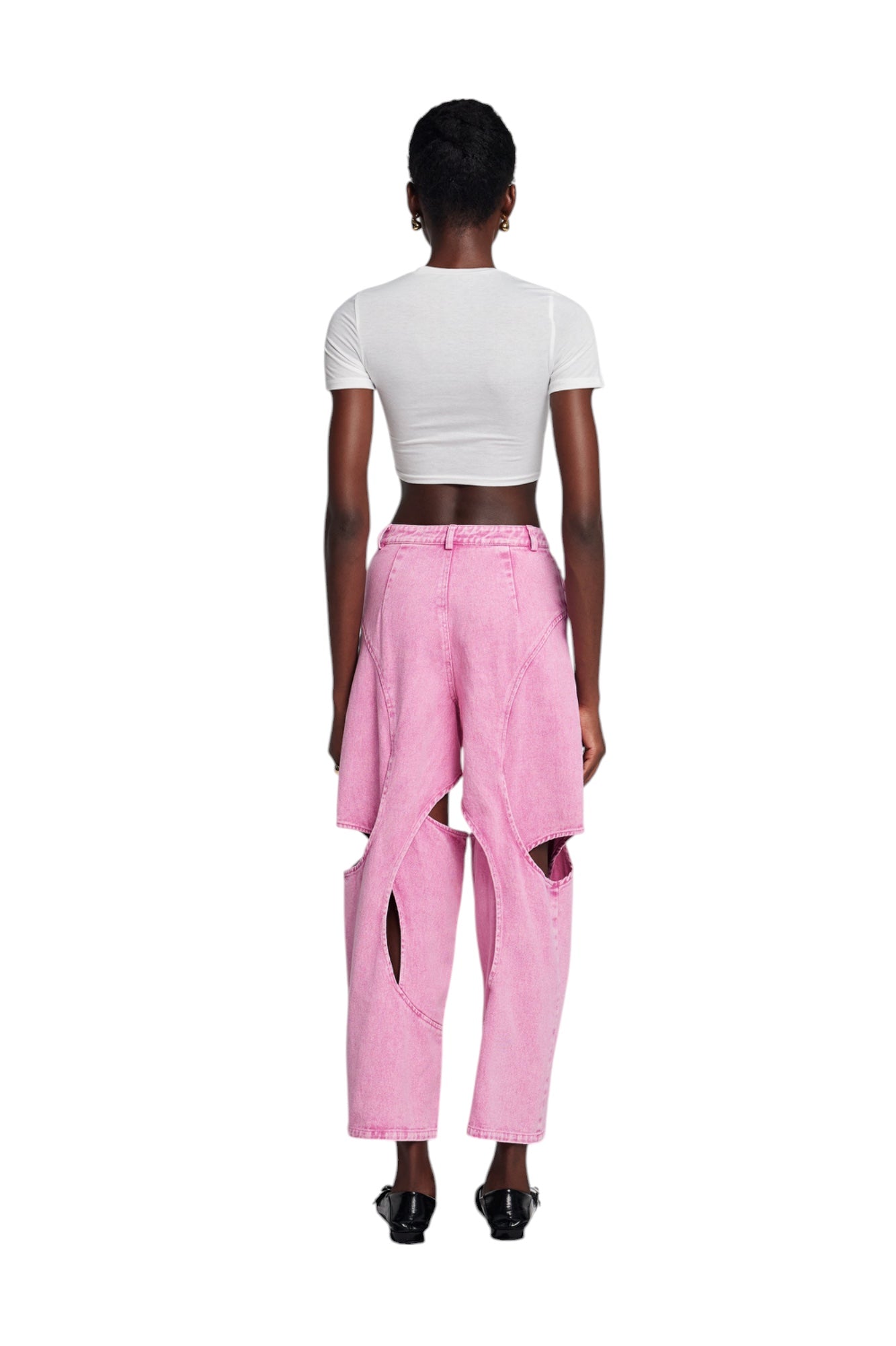 Çapraz Oyuk Detaylı Jean