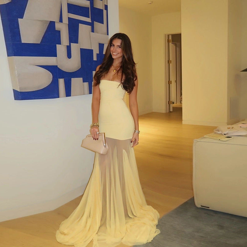 Calliope | İnce Büstiyer Maxi Elbise