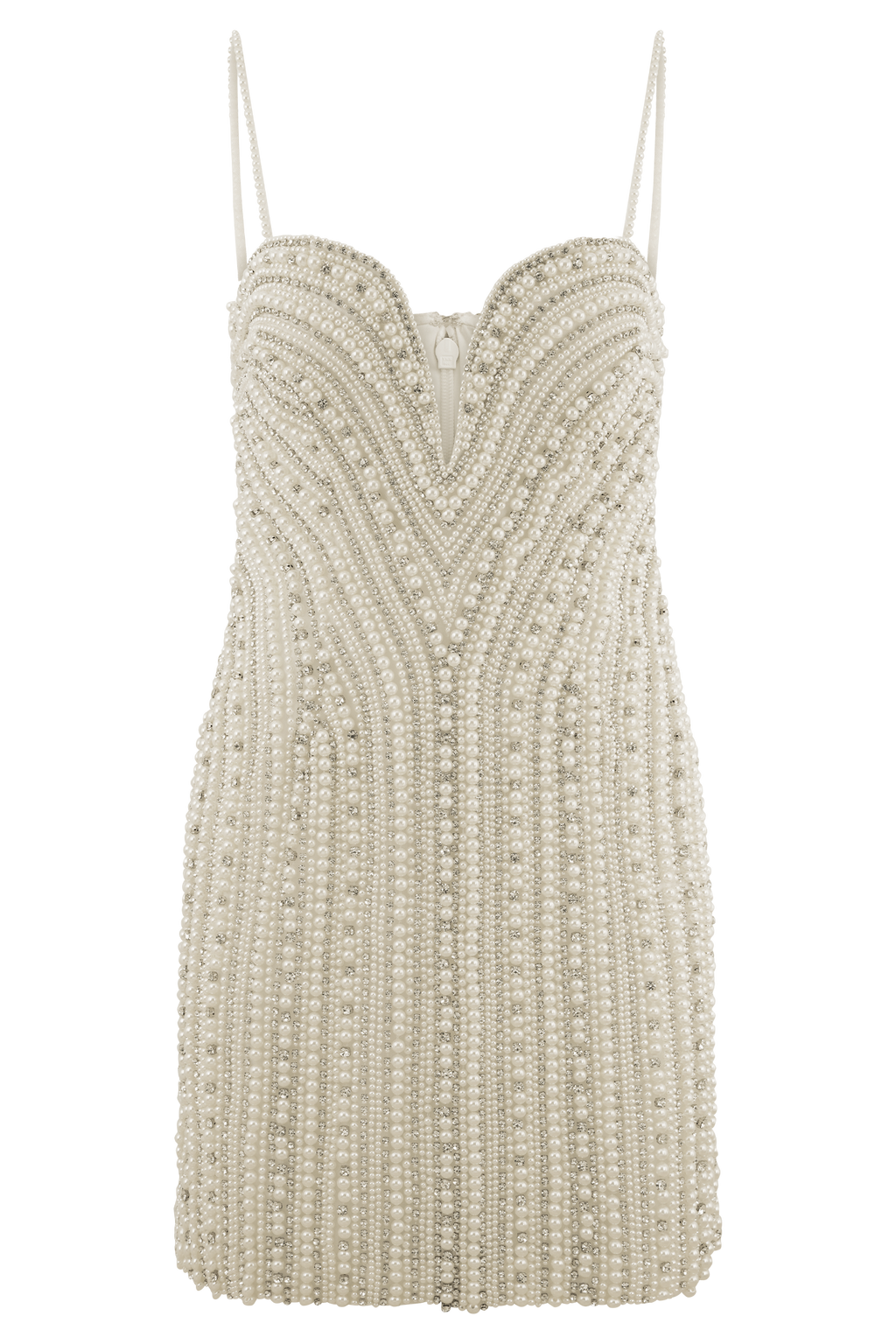 Naveena Taşlı Mini Elbise - Gümüş