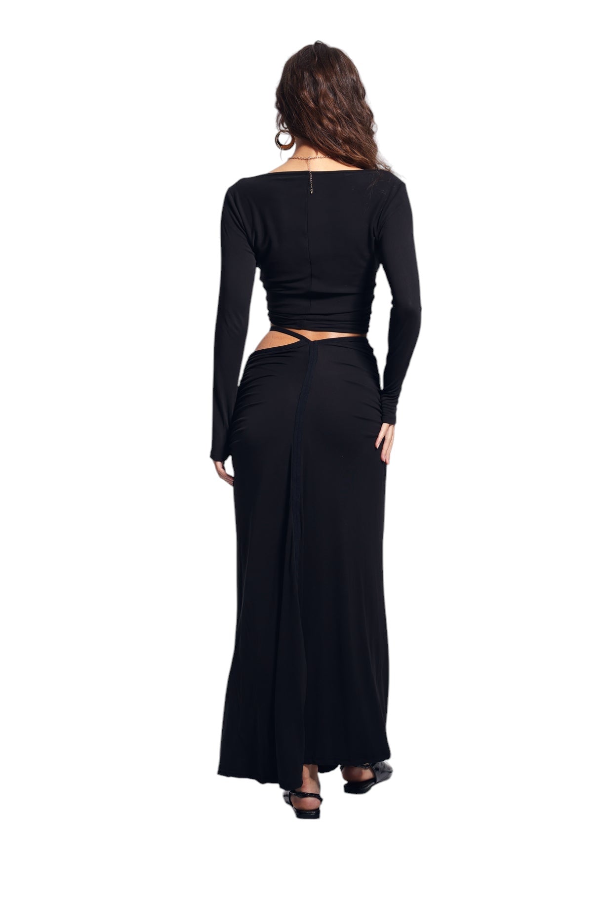 Yırtmaç Detaylı Vücuda Oturan Etek