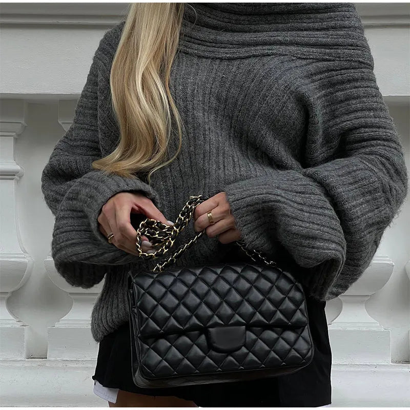 Omuz Açık Triko Kazak