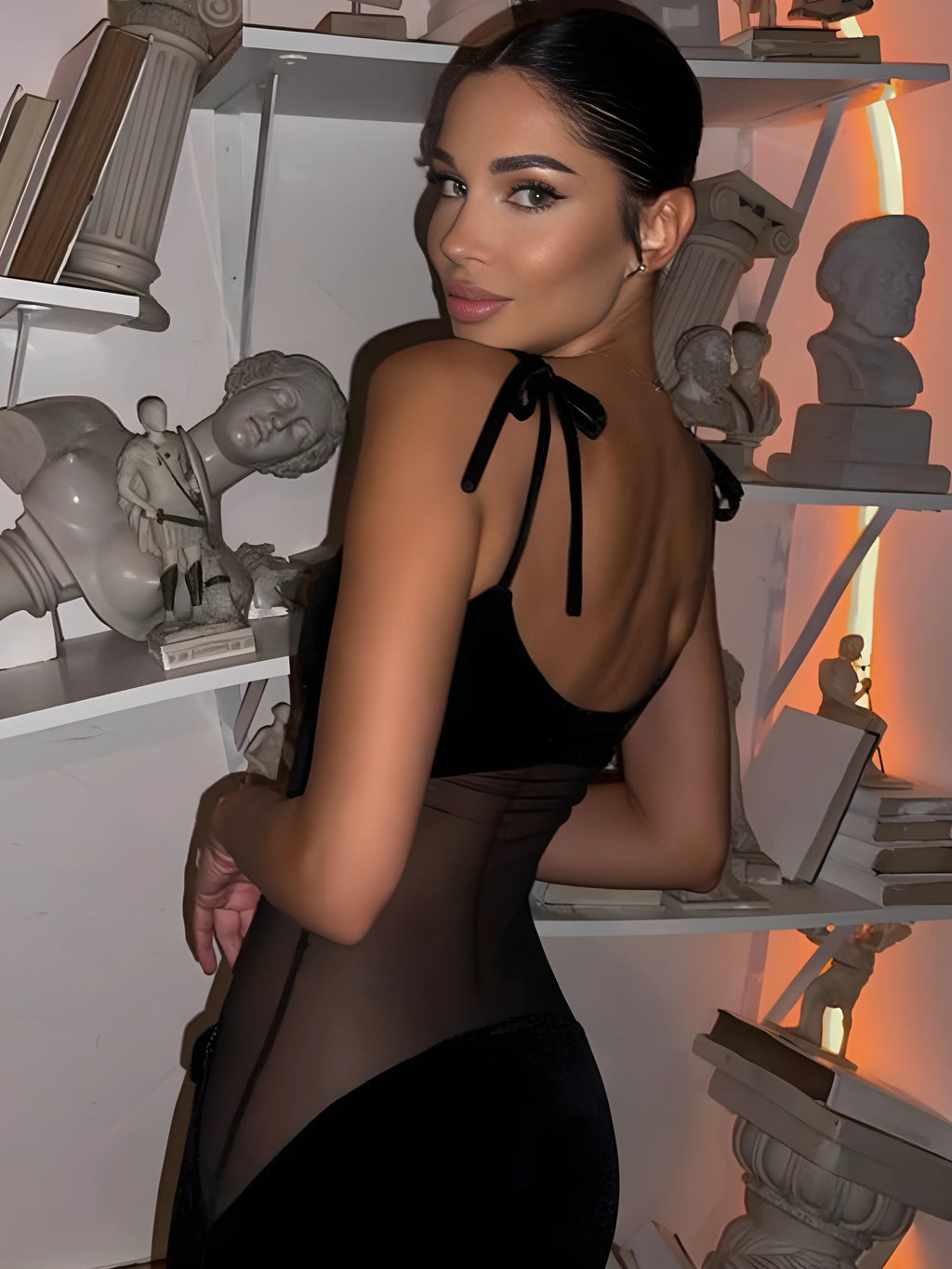 Velour Éclipse Elbise