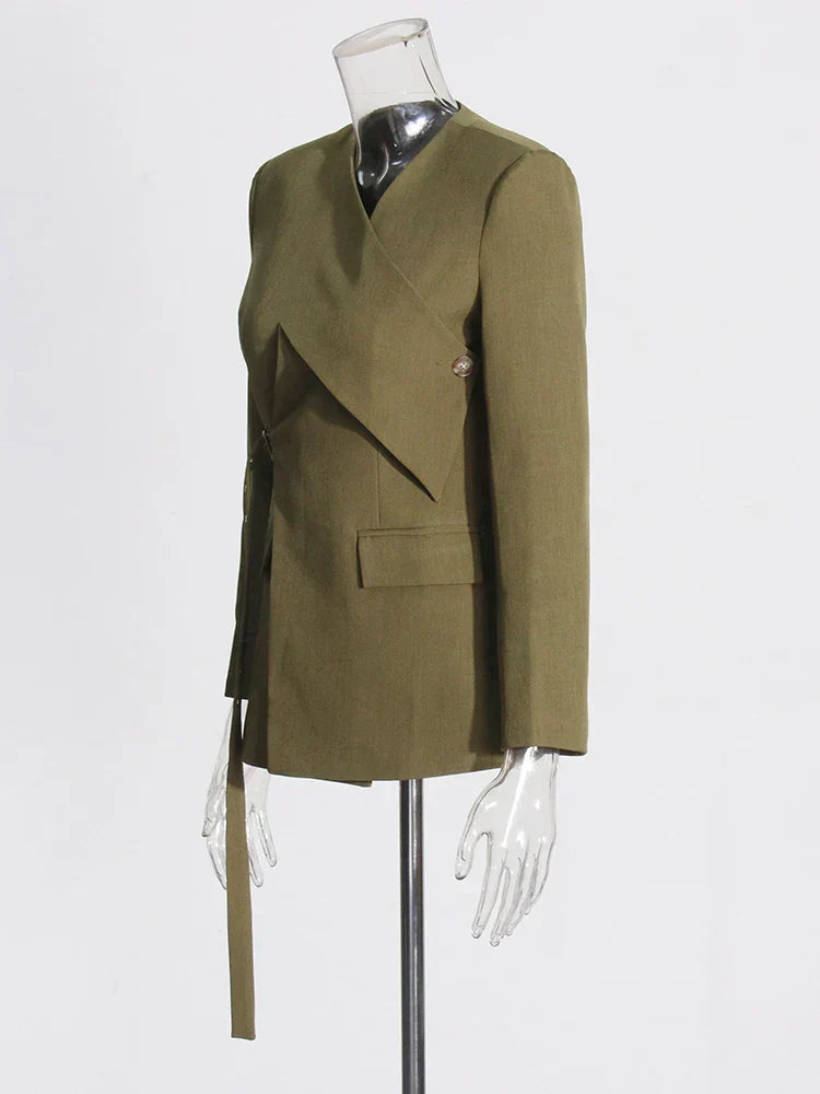 Bağcıklı Blazer Ceket