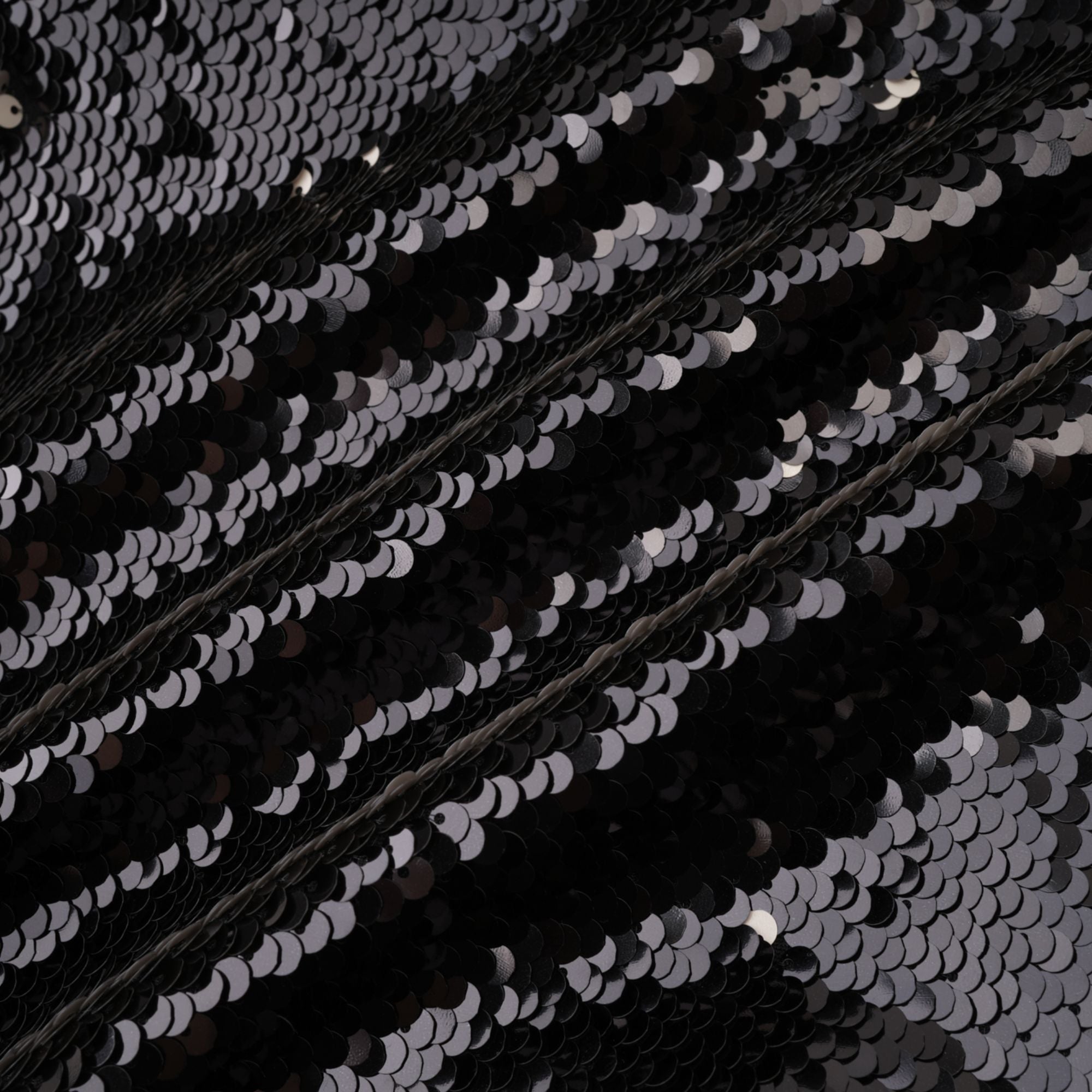 Magali Siyah Pullu Mini Etek