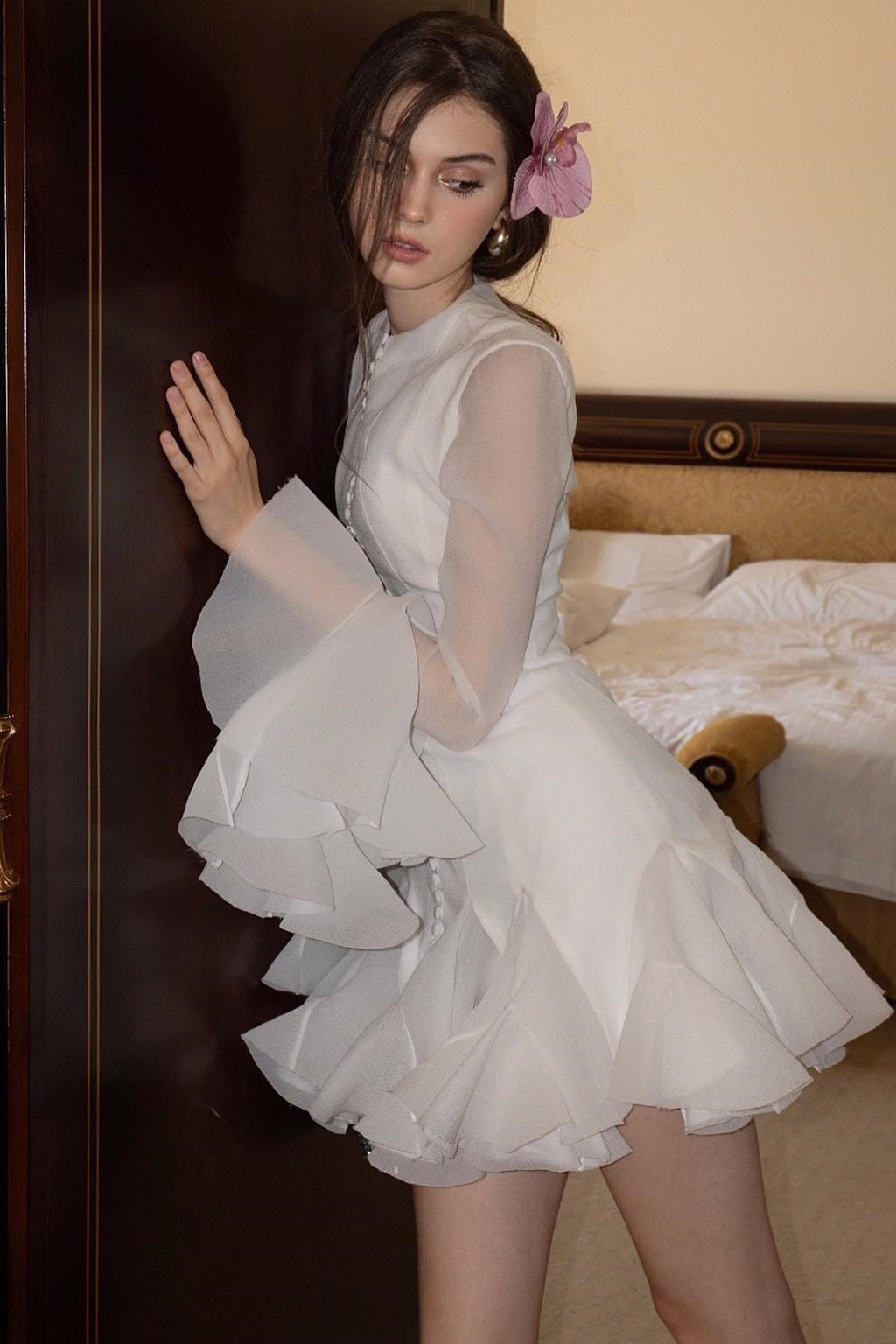 Leila Flare Mini Elbise