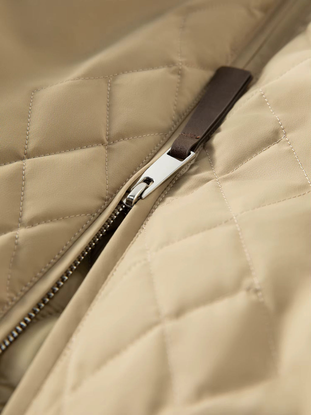 Ekose Panelli Kısa Ceket