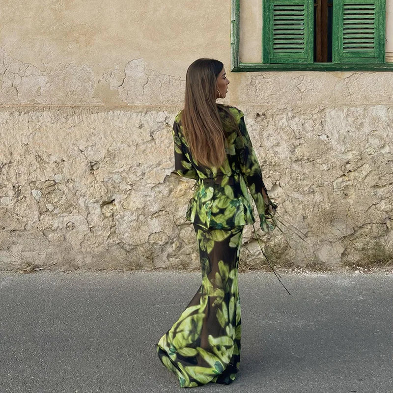 Gece Bahçesi - Dantel Takım