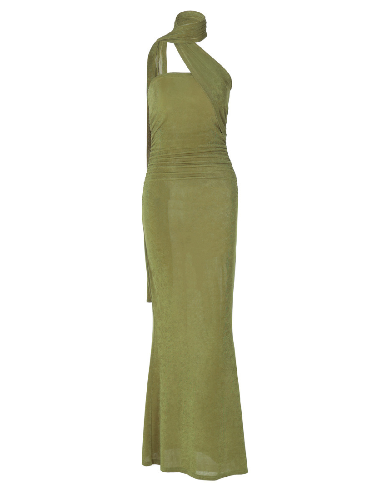 Vyxaris Straplez Büstiyer Detaylı Uzun Elbise