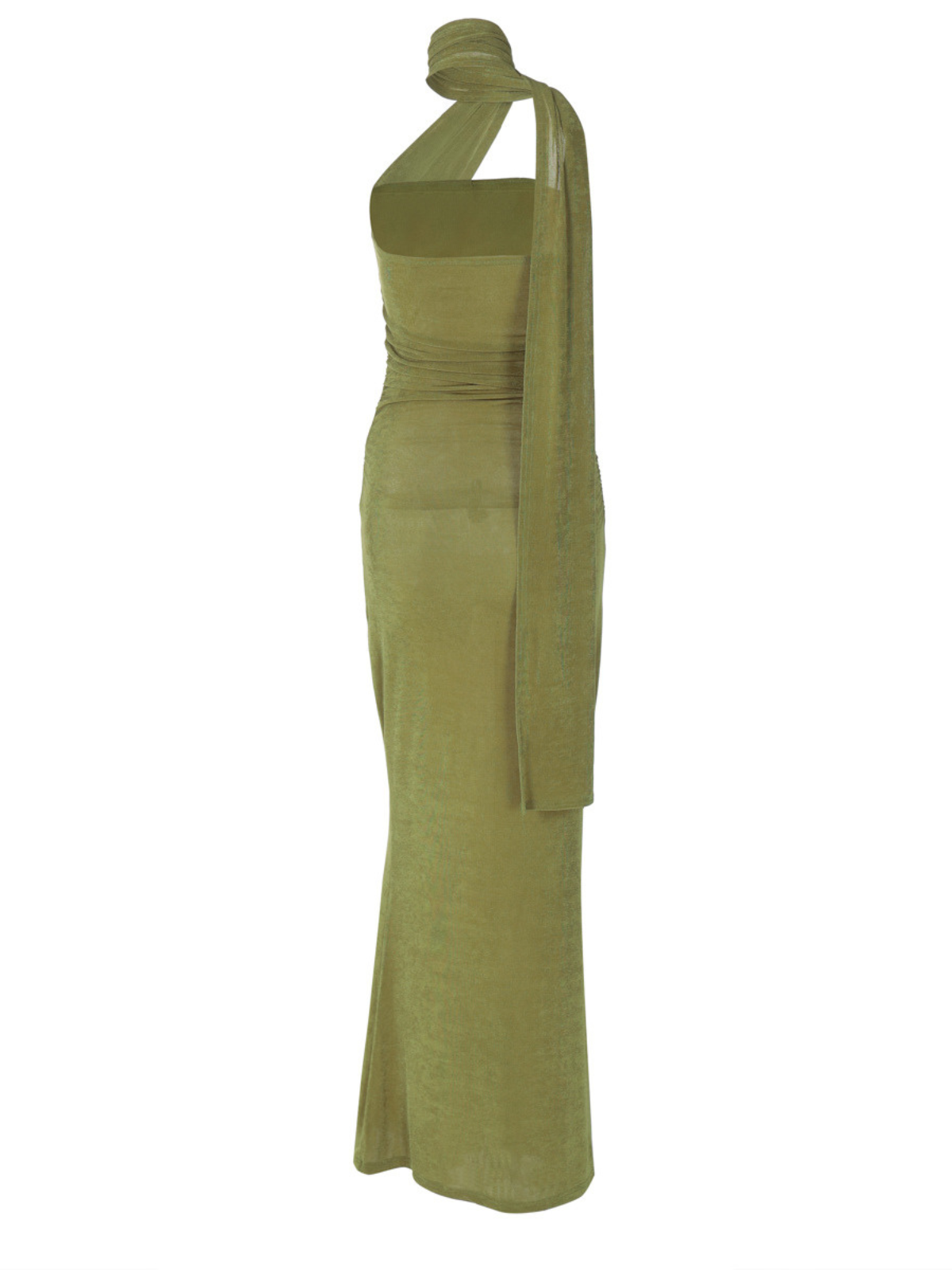 Vyxaris Straplez Büstiyer Detaylı Uzun Elbise