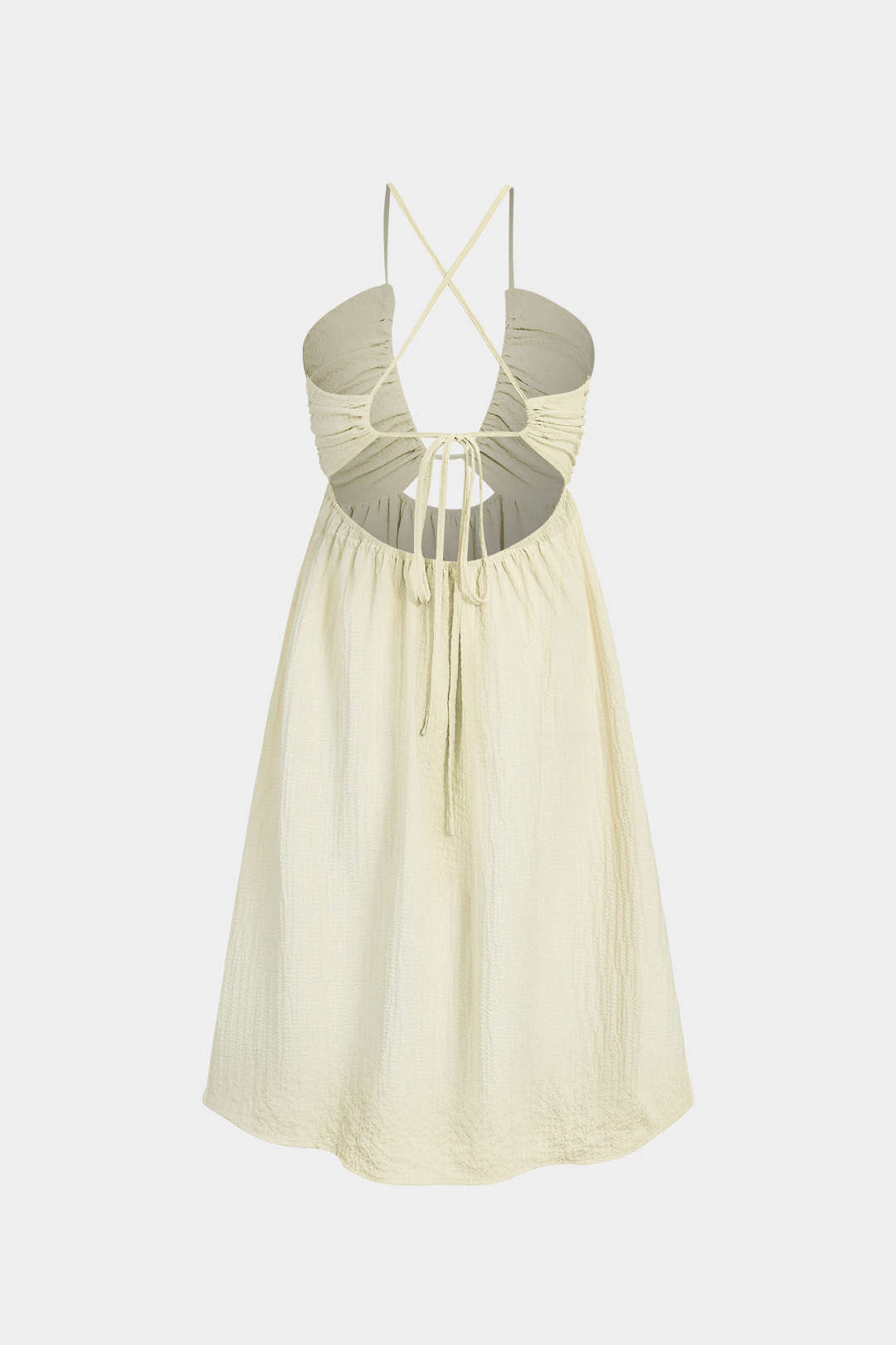 Sırt Dekolteli V Yaka Yırtmaçlı Midi Elbise