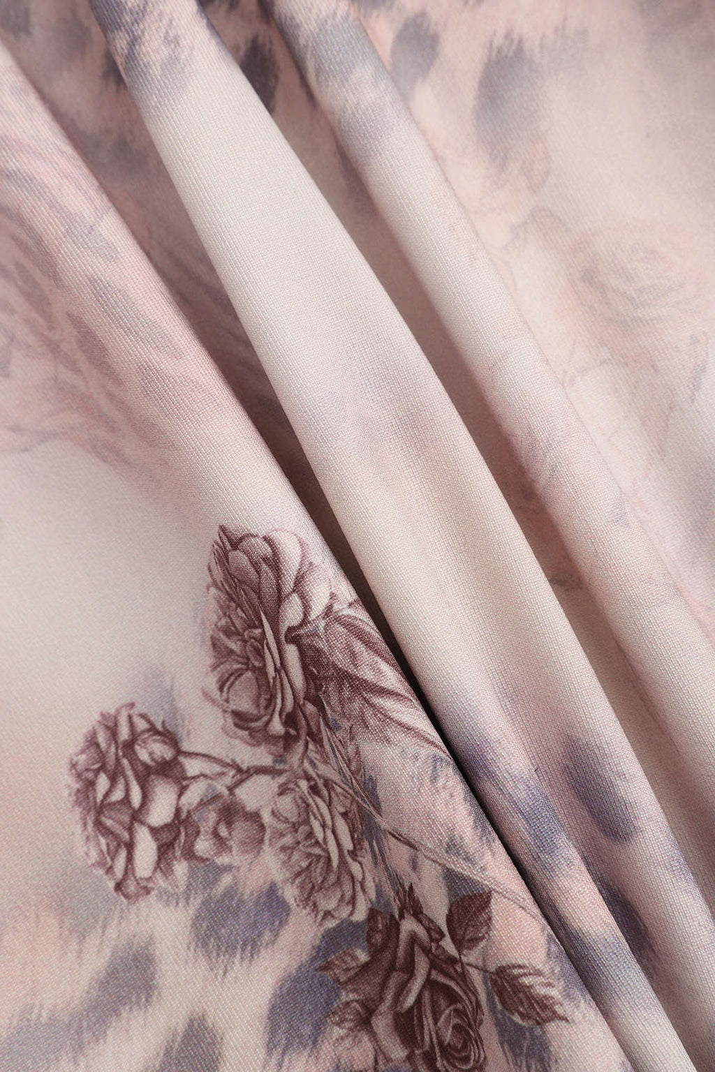 Kaplan Desenli Çiçek Baskılı Bustiyer Kayma Maxi Elbise