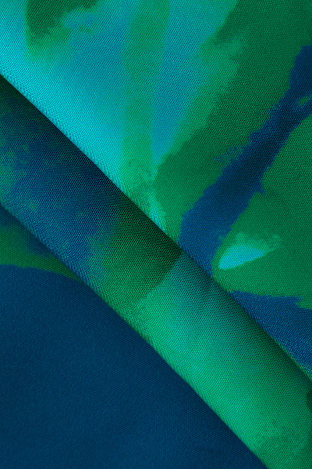 Çiçek Desenli V Yaka Yırtmaçlı Maxi Elbise