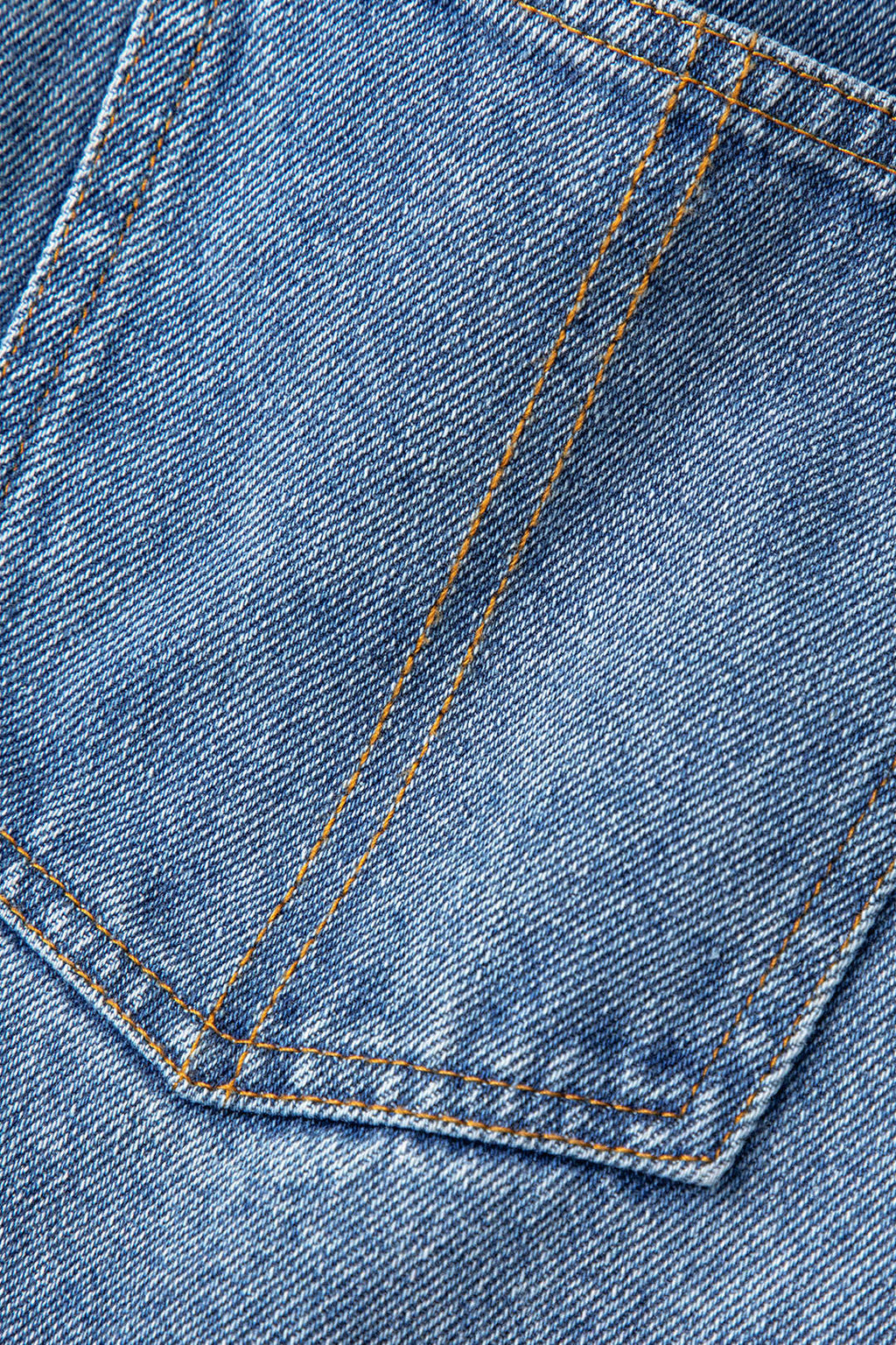 Denim Patchwork Düz Paça Kot