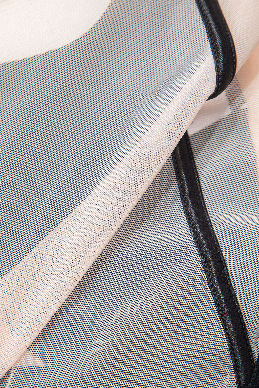 File Şeffaf Sırt Dekolteli Kolsuz Bodysuit